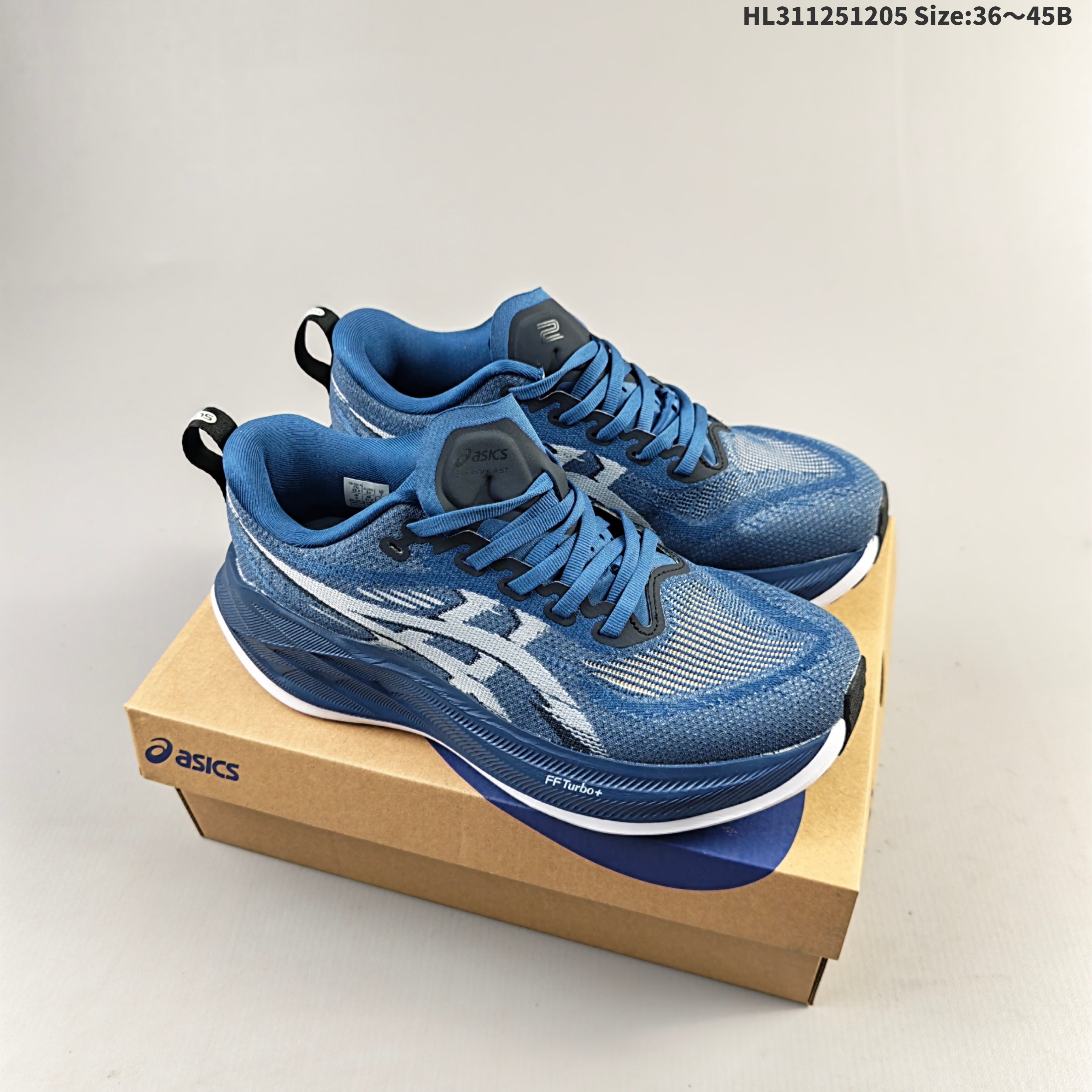 ASICS SUPERBLAST 2 1013A142-100 Blue White Grey Orange Yellow EU 36-45 Running Shoe Running Sneakers - Unisex BS-69176