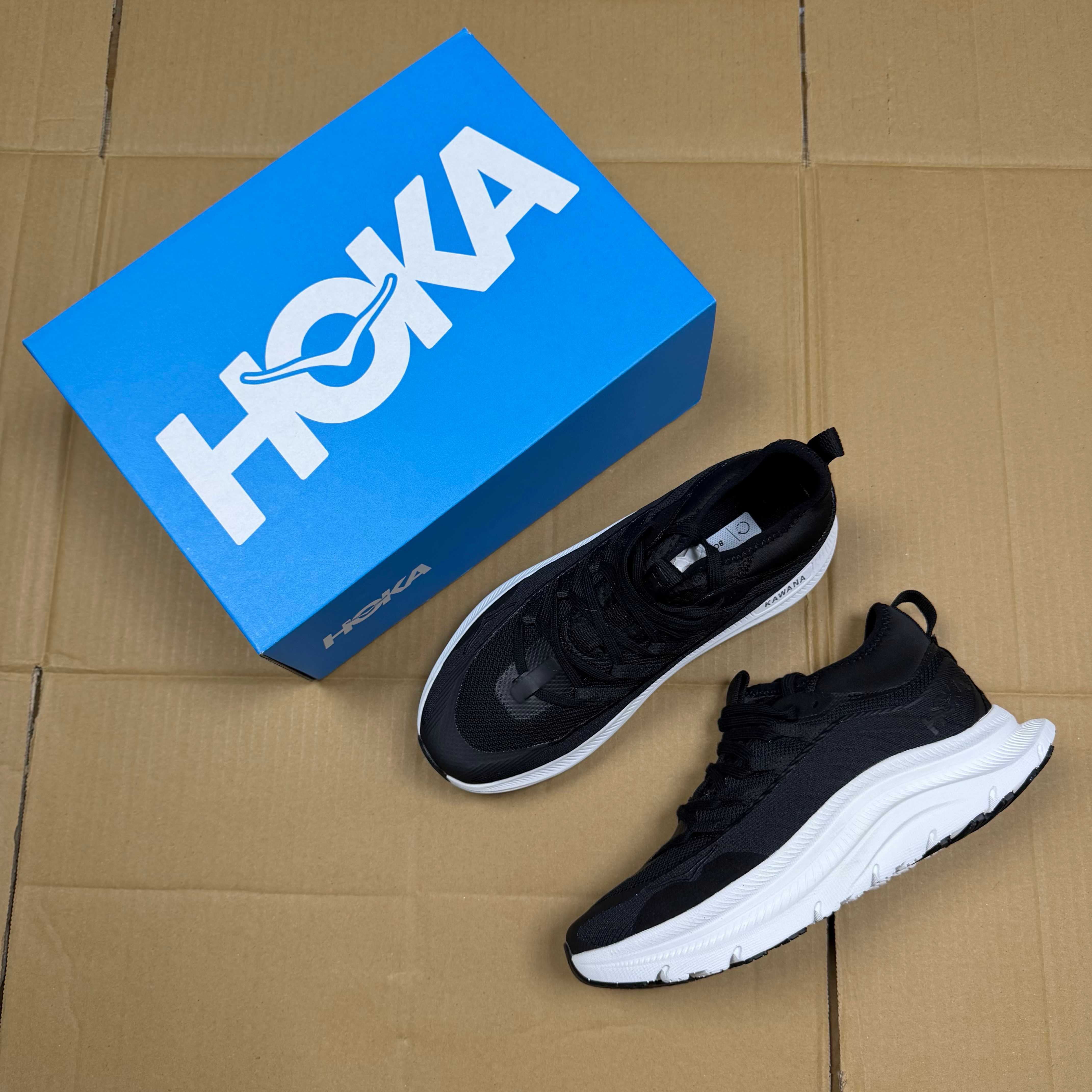 HOKA Kawana Black White Running Shoe Running Sneakers BS-86900