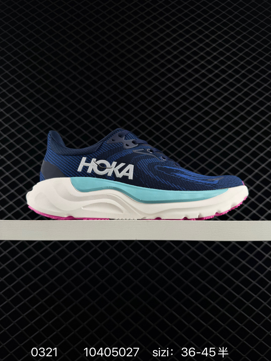 HOKA ONE ONE Arahi 8 Wide Navy Blue White Turquoise Pink EU 36-45 Running Shoe Running Sneakers - Unisex BS-86285