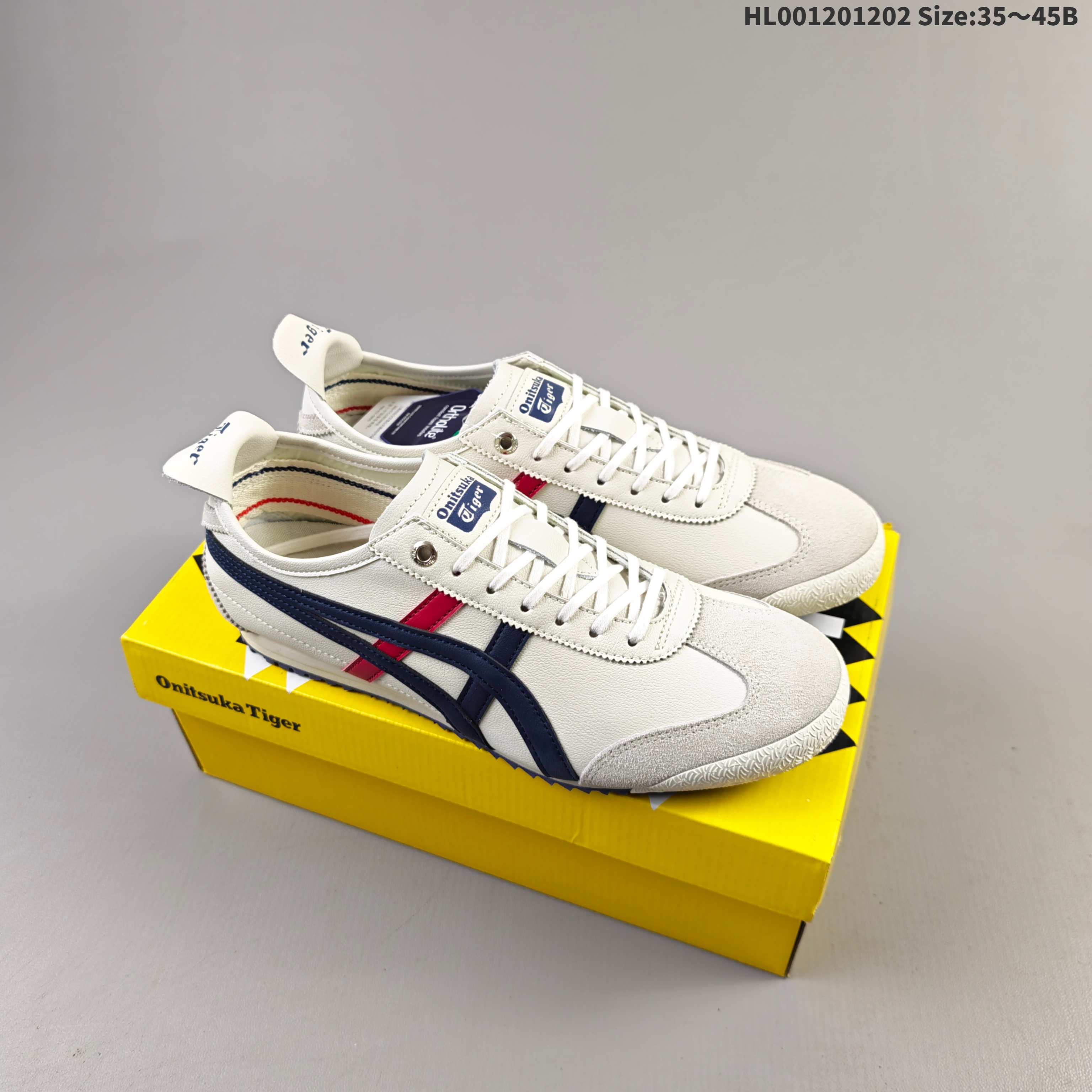 Onitsuka Tiger Mexico 66 White Navy Red EU 35-45 Sneaker Casual Sneakers - Unisex BS-69190