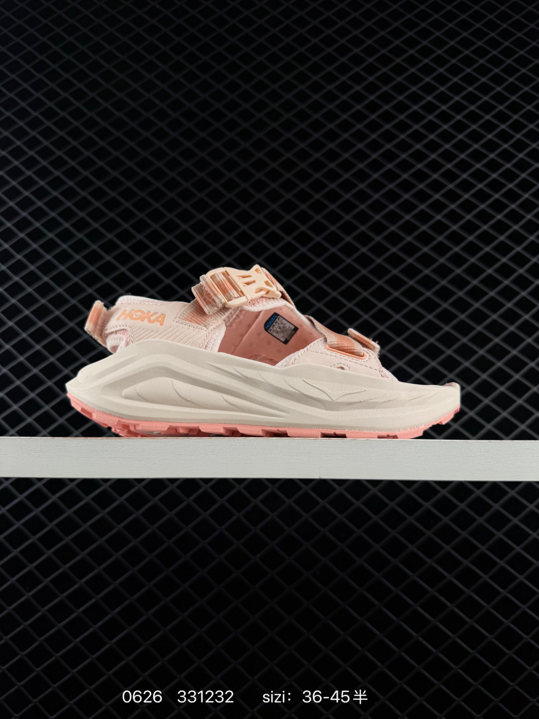 HOKA ONE ONE Infini Hike TC Cream Peach Pink EU 36-45 Sandal Casual Sneakers - Unisex BS-86182