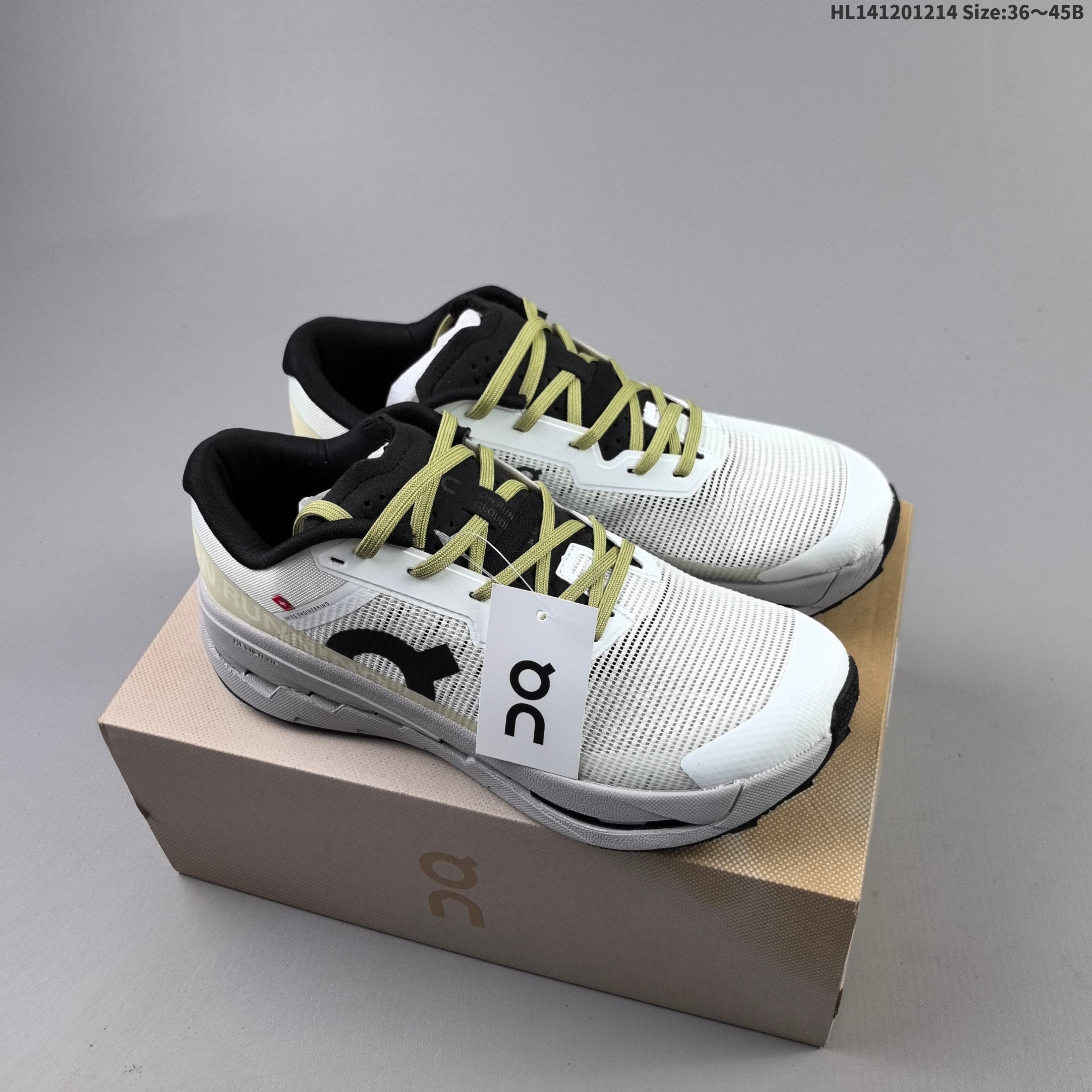 On Cloudultra White Black Olive Gray EU 36-45 Trail Shoe Trail Running Sneakers - Unisex BS-69742