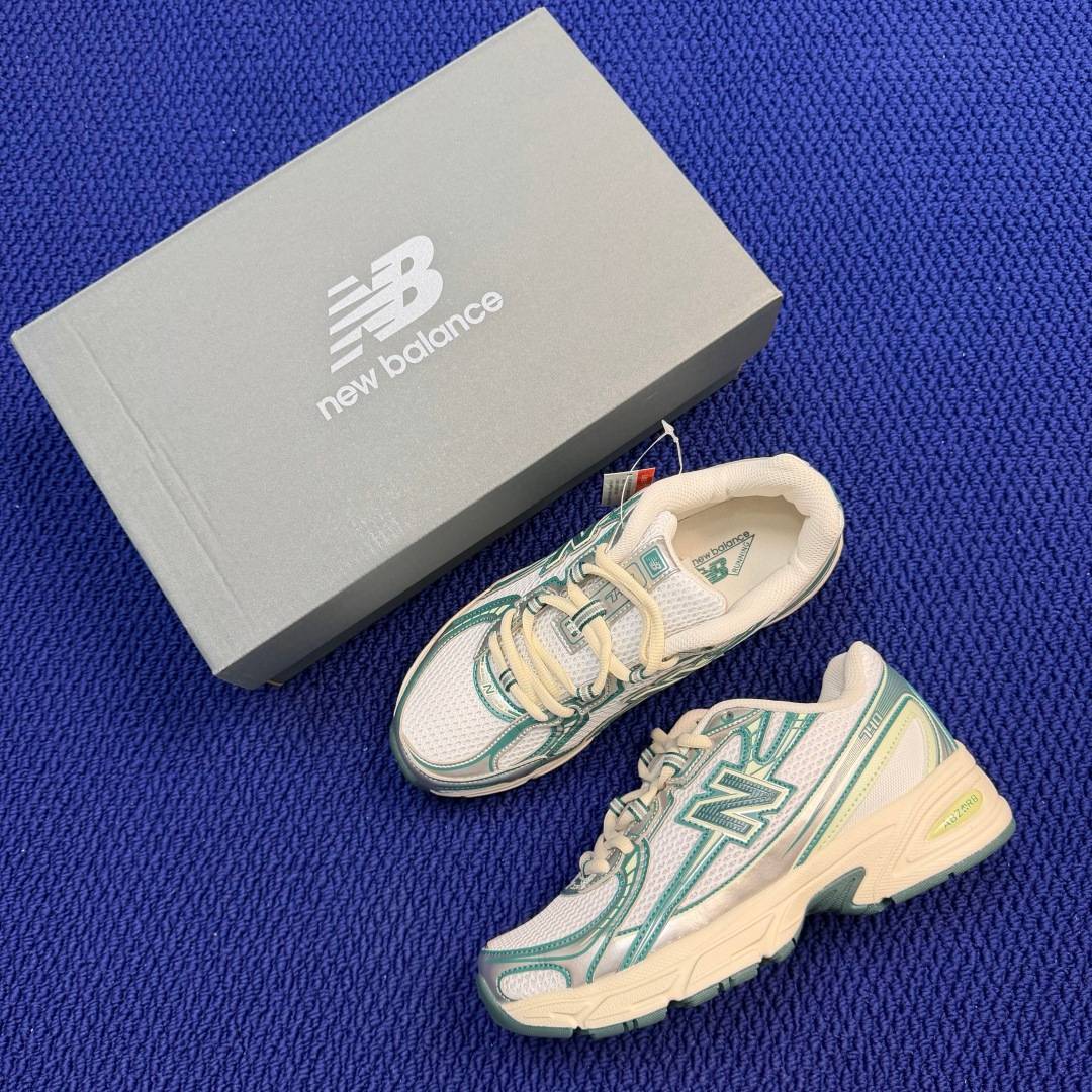 New Balance 740 U740GR2 White Teal Cream Silver USA 6 5 UK 6 EUR 39 5 Training Shoe Women s BS-87092