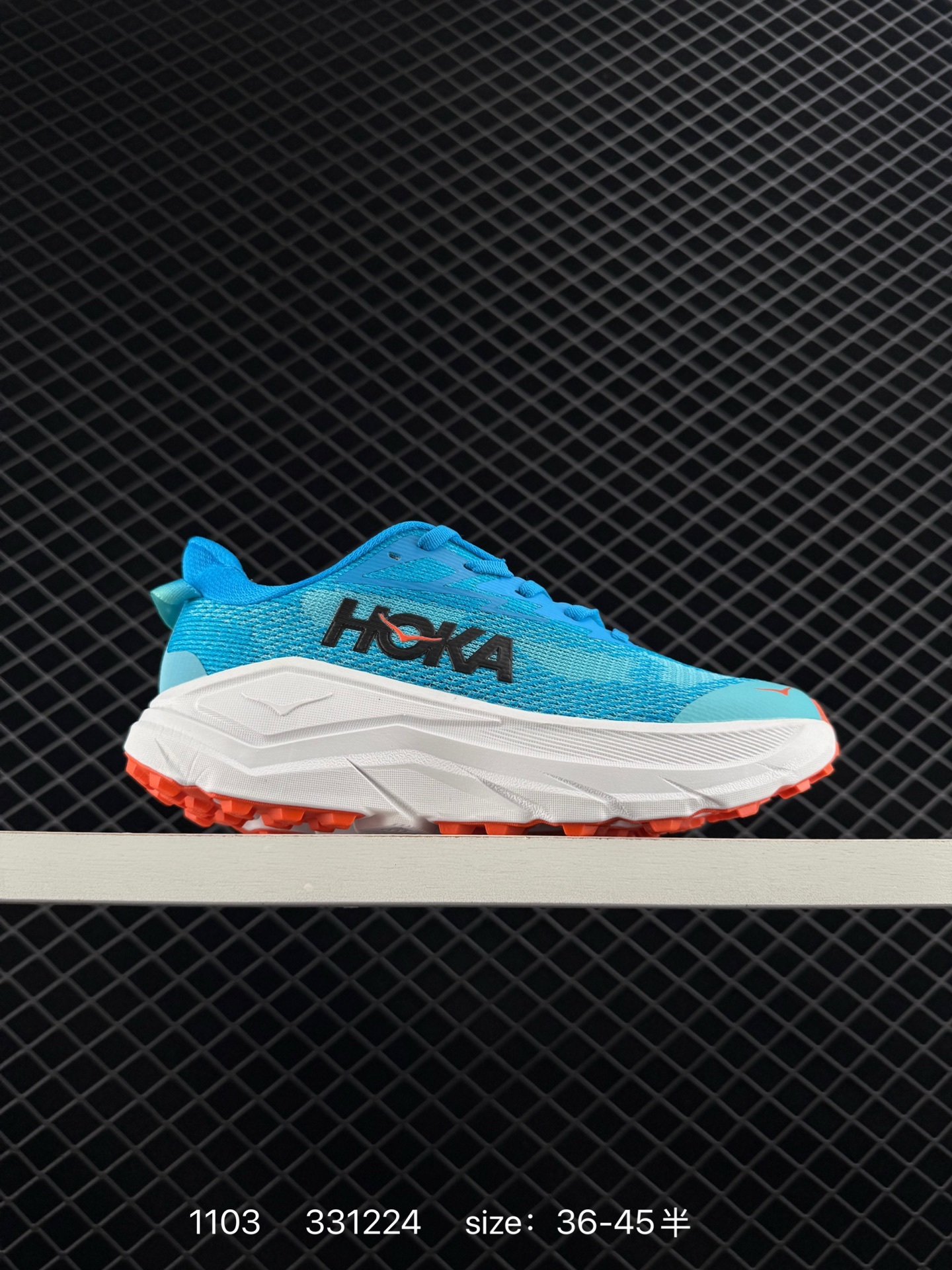 HOKA Challenger 8 Blue White Orange Black EU 36-45 Trail Shoe Trail Running Sneakers - Unisex BS-86398