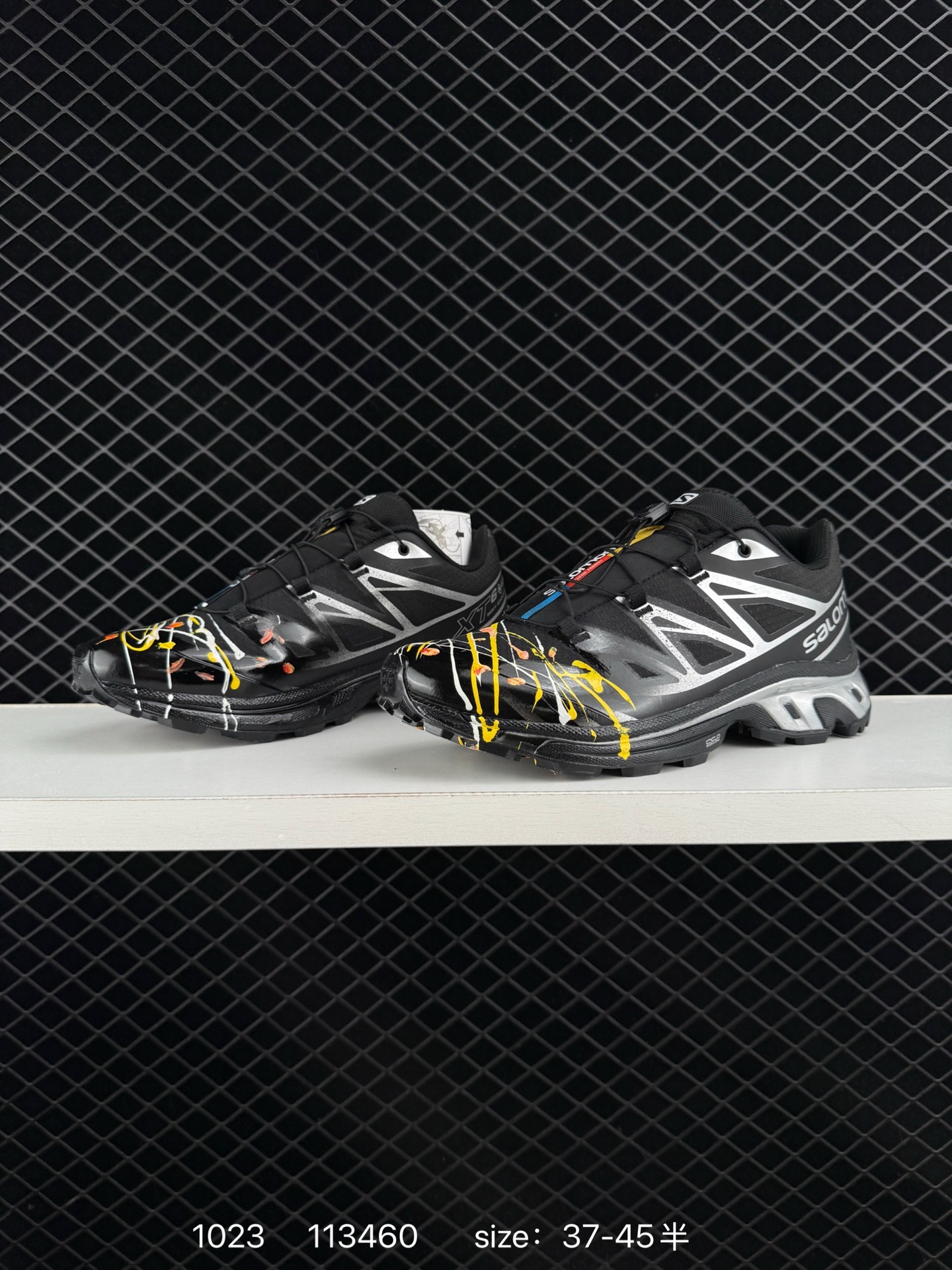 Salomon XT-6 Black Silver Yellow White EU 37-45 Trail Shoe Trail Running Sneakers - Unisex BS-85952
