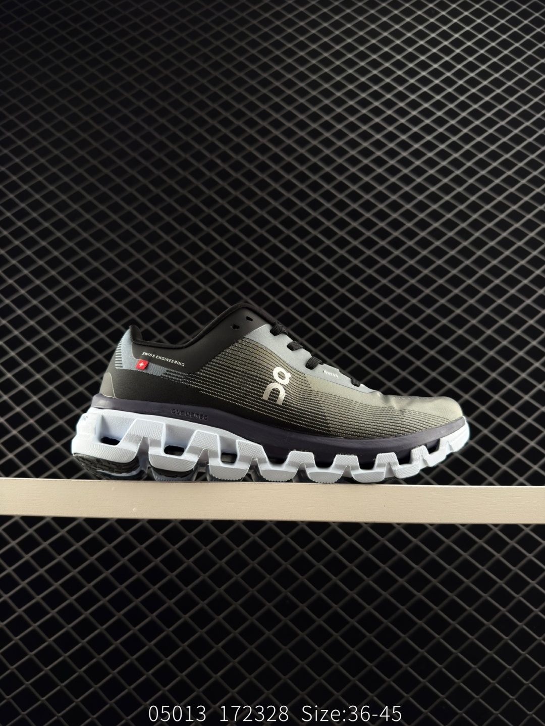 On Cloudsurfer 4 Grey Black White EU 36-45 Running Shoe Running Sneakers - Unisex BS-85594