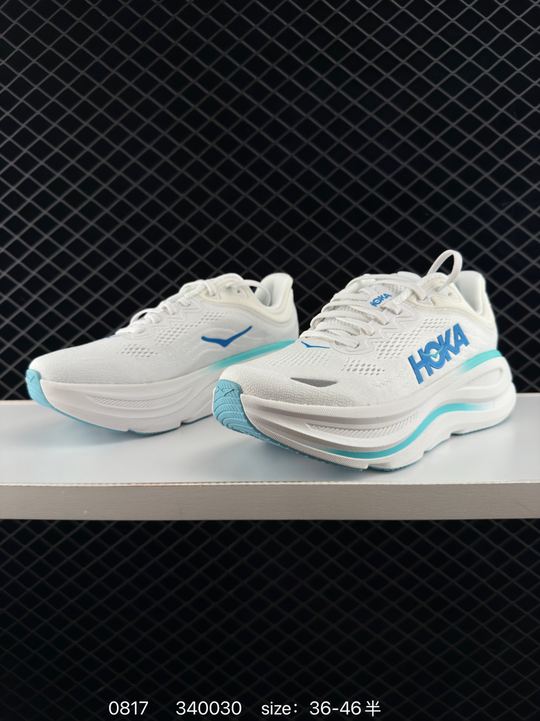 HOKA ONE ONE Mafate Speed 9 White Light Blue EU 36-46 Running Shoe Running Sneakers - Unisex BS-86487