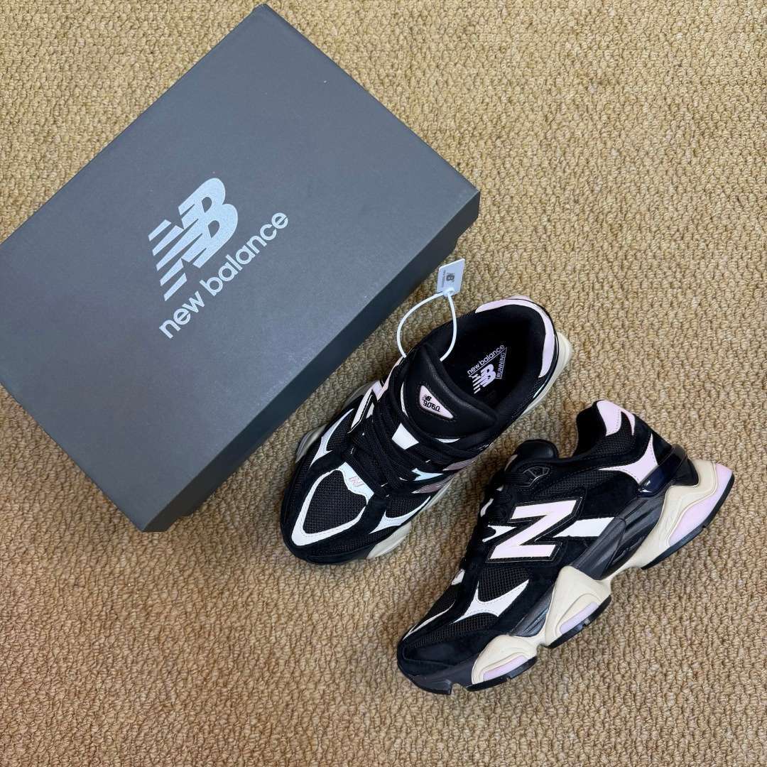 New Balance 9060 U9060JBR Black Pink White Cream Navy EU 38 Sneaker Women s BS-87133