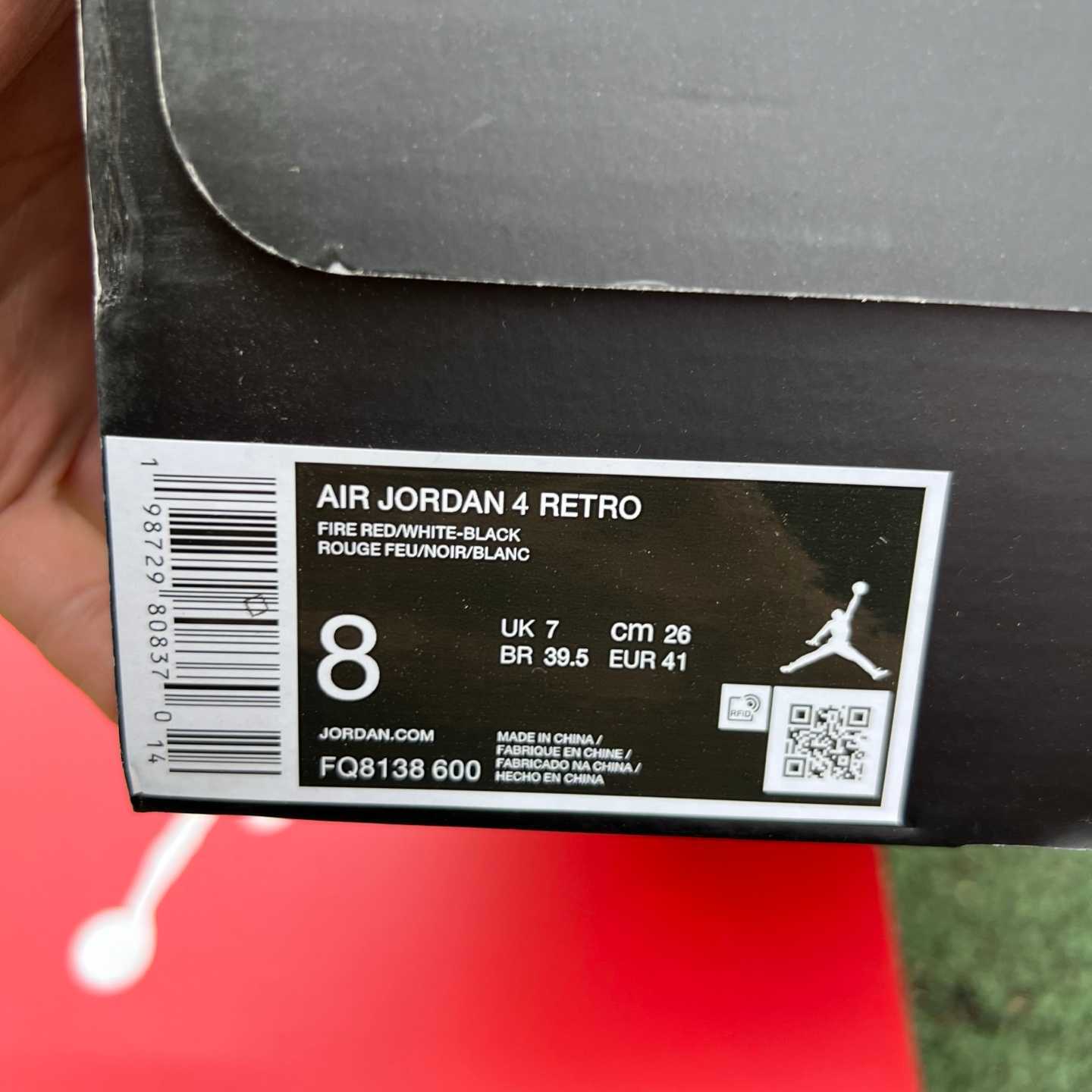 f AIR JORDAN 2026 Air Jordan 4 “Toro Bravo” FQ8138-600 — 1:1 Replica