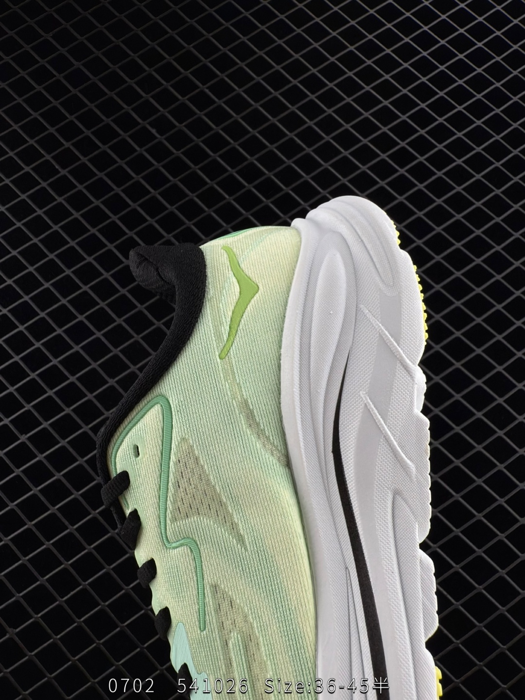 HOKA ONE ONE Clifton 10 Light Green White Black Yellow EU 36-45 Running Shoe Running Sneakers - Unisex BS-86574