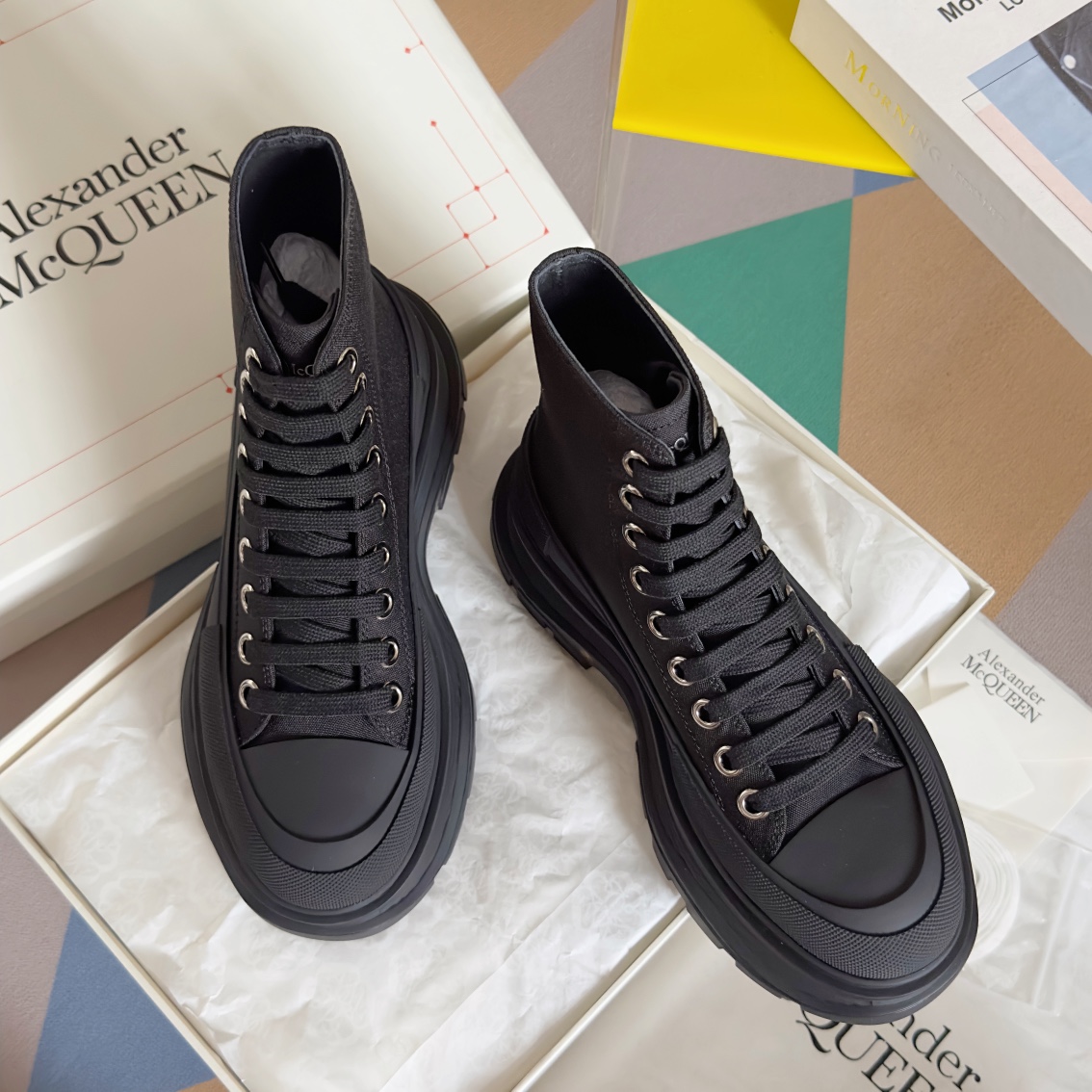 Alexander Mc Queen Women's Shoes Top version: Lace-up for women and men — 1:1 Replica For Sale