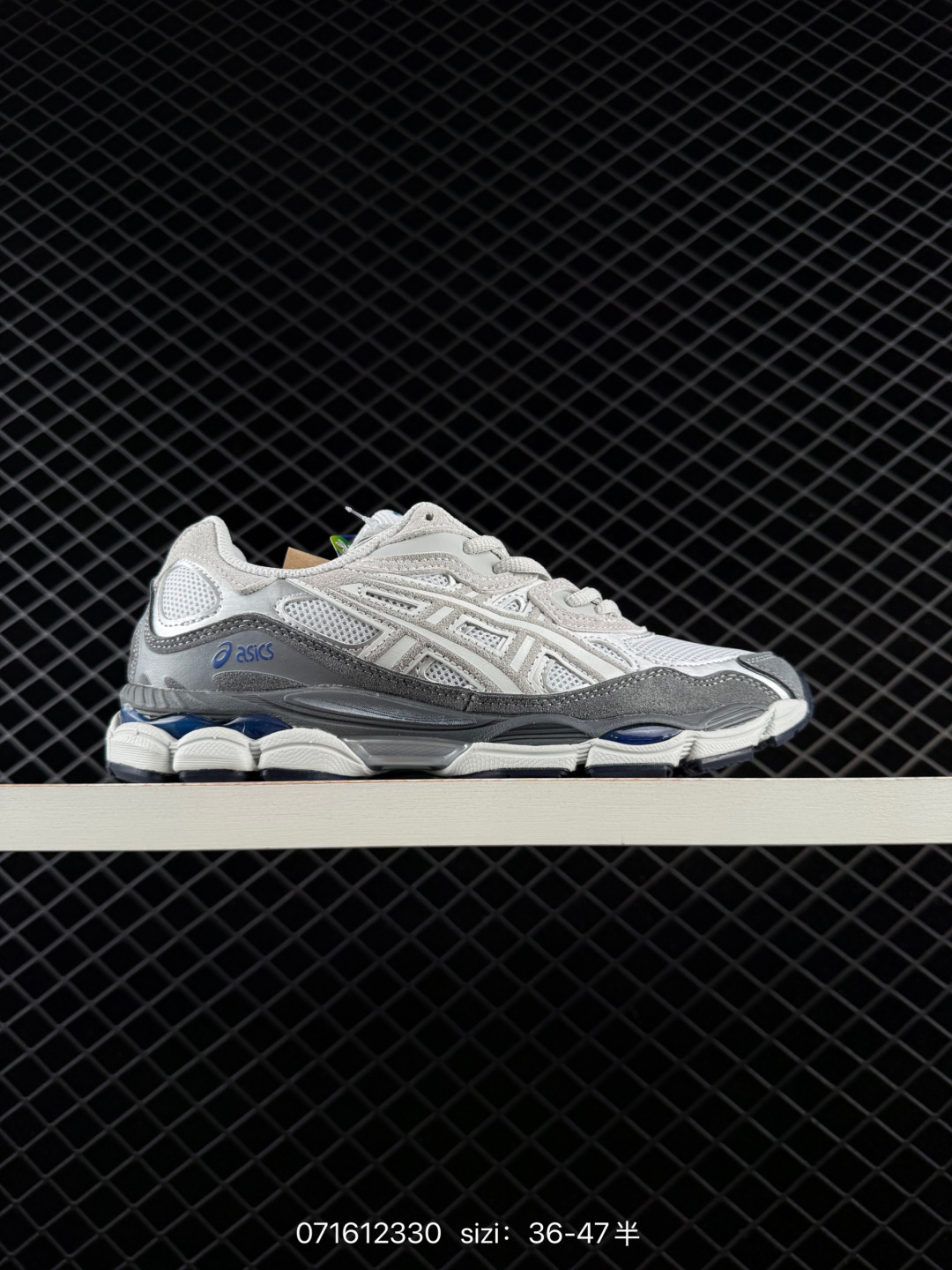 ASICS GEL-NYC White Grey Silver Navy EU 36-47 Running Shoe Running Sneakers - Unisex BS-81732