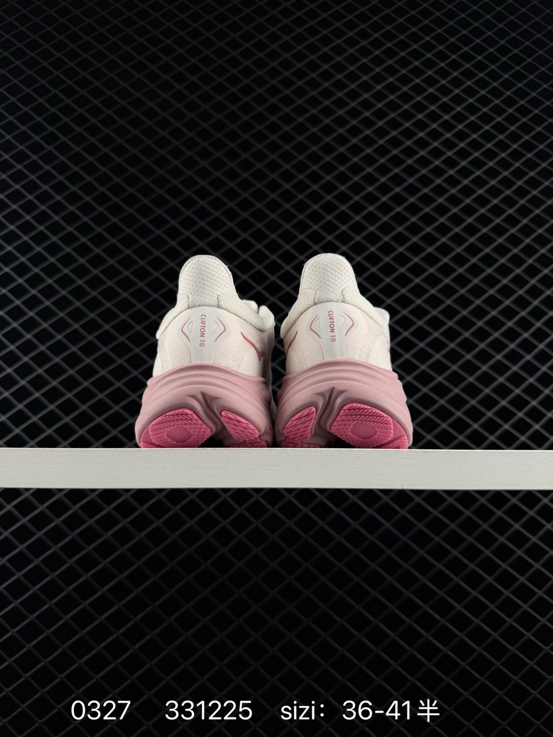 HOKA ONE ONE Clifton 9 White Light Pink Dark Pink EU 36-41 Running Shoe Running Sneakers - Unisex BS-86280