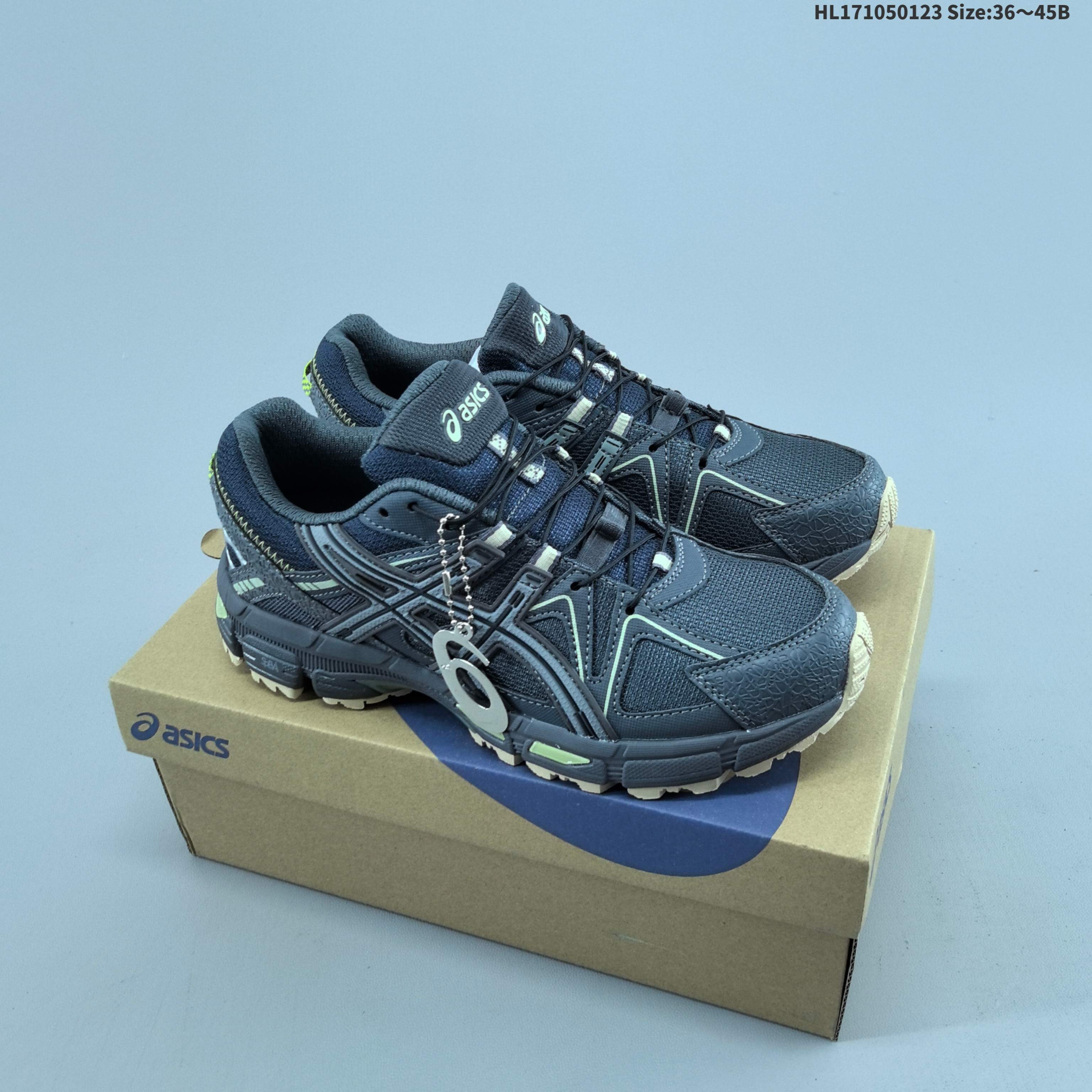 ASICS Gel-Kahana 8 Dark Grey Navy Lime Cream EU 36-45 Trail Shoe Trail Running Sneakers Unisex BS-69042