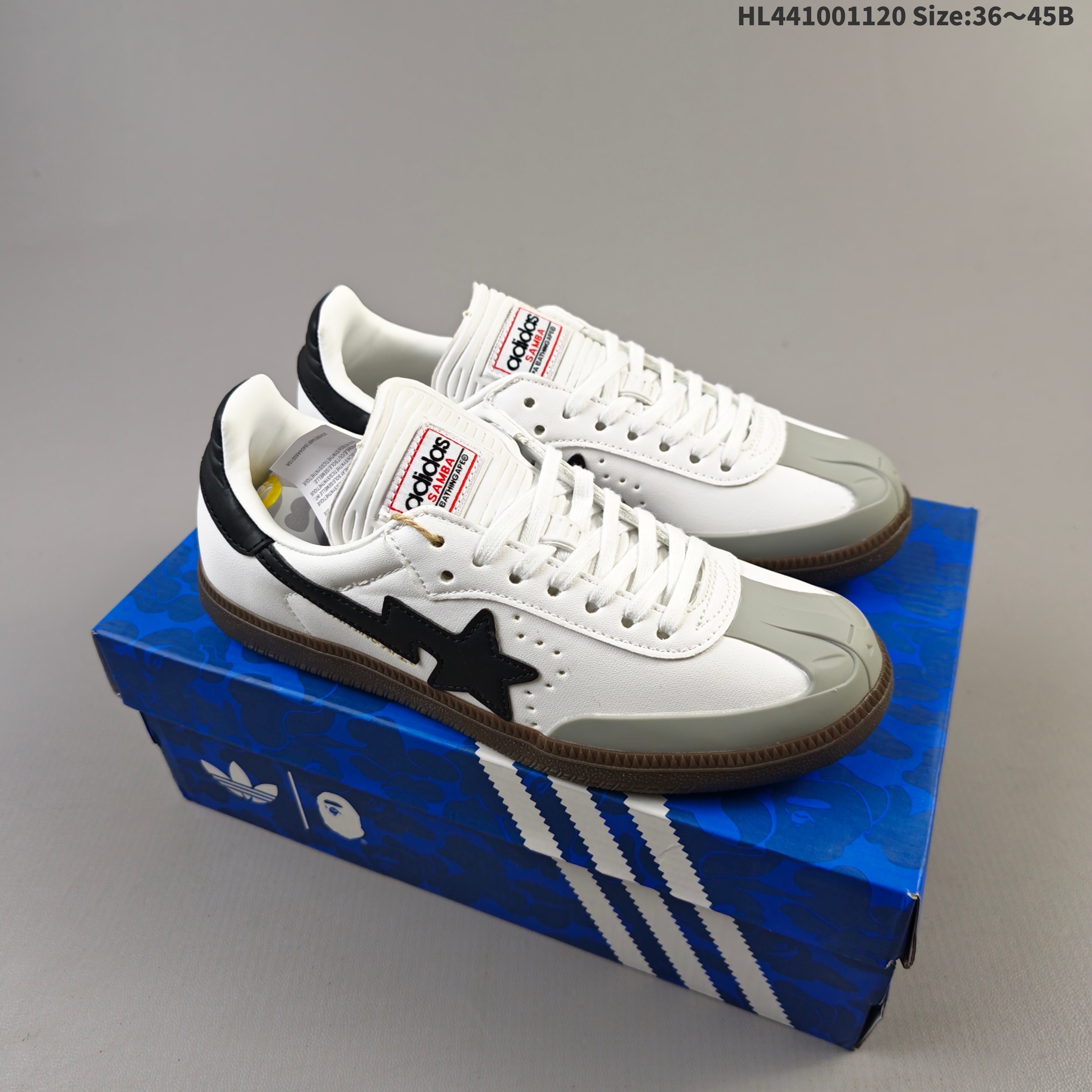 Bathing Ape x Adidas Originals Samba:JR9245:36.5 37 3 — AAA Quality Replica