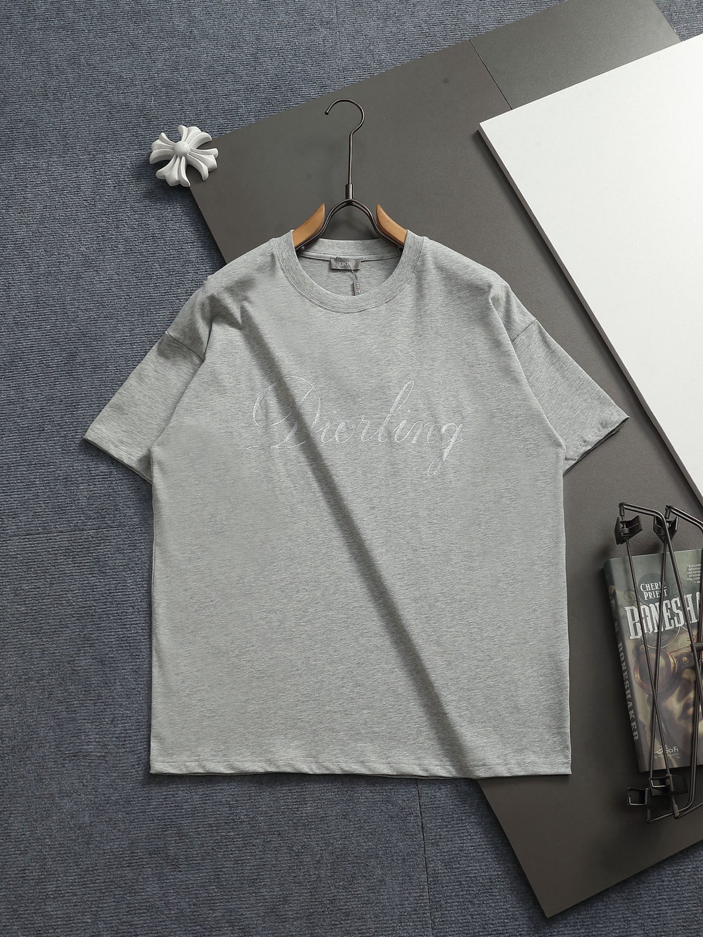 Dior men DIOR/Dior 260g round neck short-sleeved T-shirt — 1:1 Replica