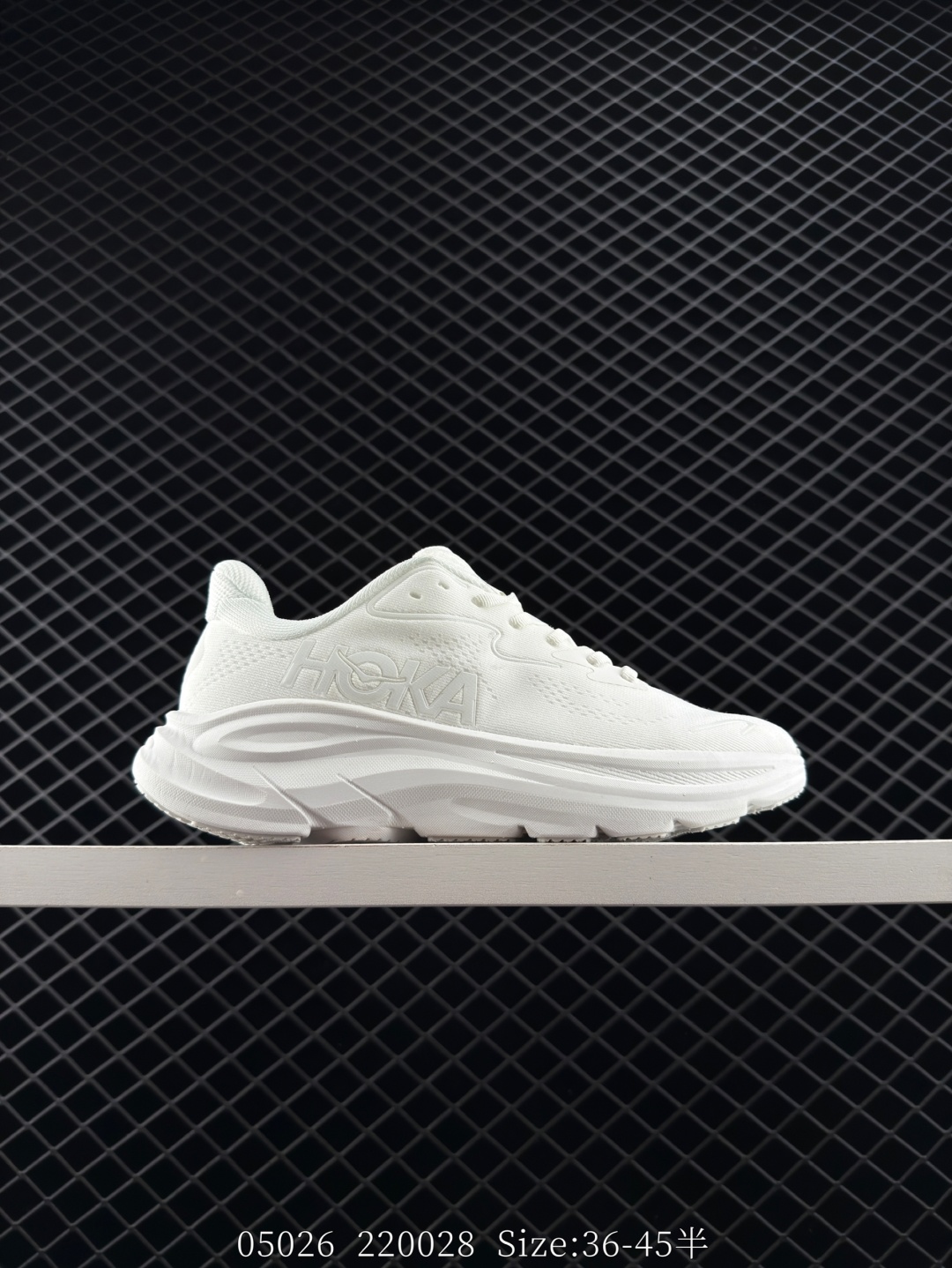HOKA ONE ONE Clifton 10 All White EU 36-45 Running Shoe Running Sneakers - Unisex BS-86638