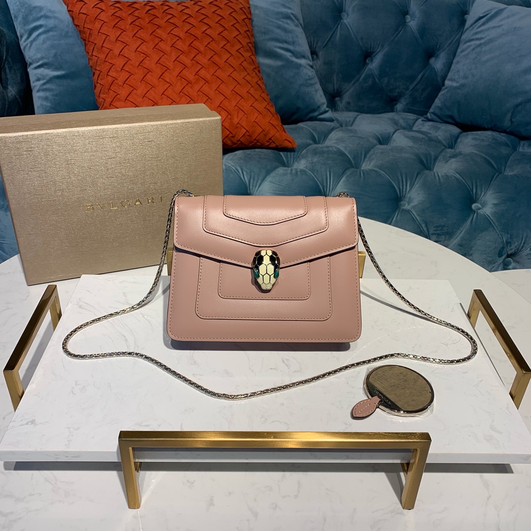 BVLGARI bag BVLGA** 20cm Fully Upgraded BVLGA**Serpenti Series VIP size20*5*16 — Premium Replica