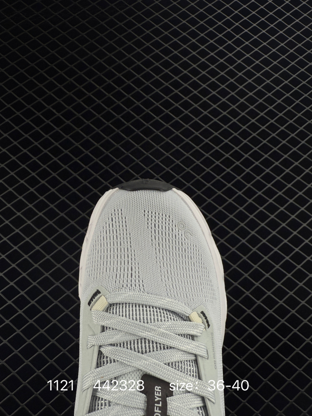 On Cloudflyer Light Grey Cream White Black EU 36-40 Running Shoe Running Sneakers - Unisex BS-85461