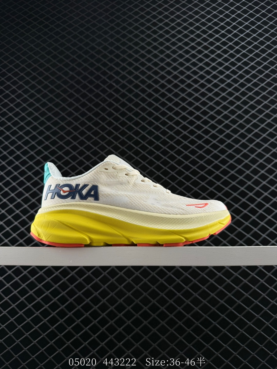 HOKA ONE ONE Clifton 9 Cream Yellow Teal Red Navy EU 36-46 Running Shoe Running Sneakers - Unisex BS-86642