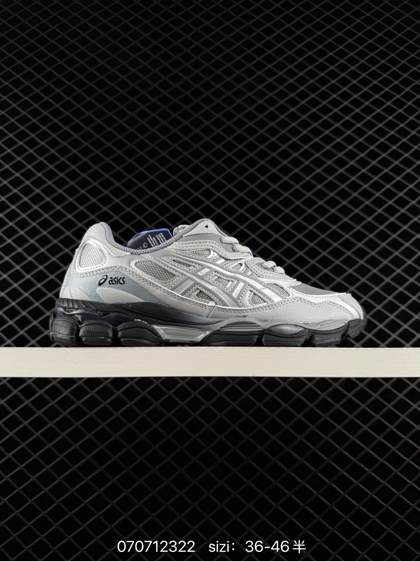ASICS GEL-NYC Silver Grey Black Navy Cream EU 36-46 Running Shoe Running Sneakers - Unisex BS-81762