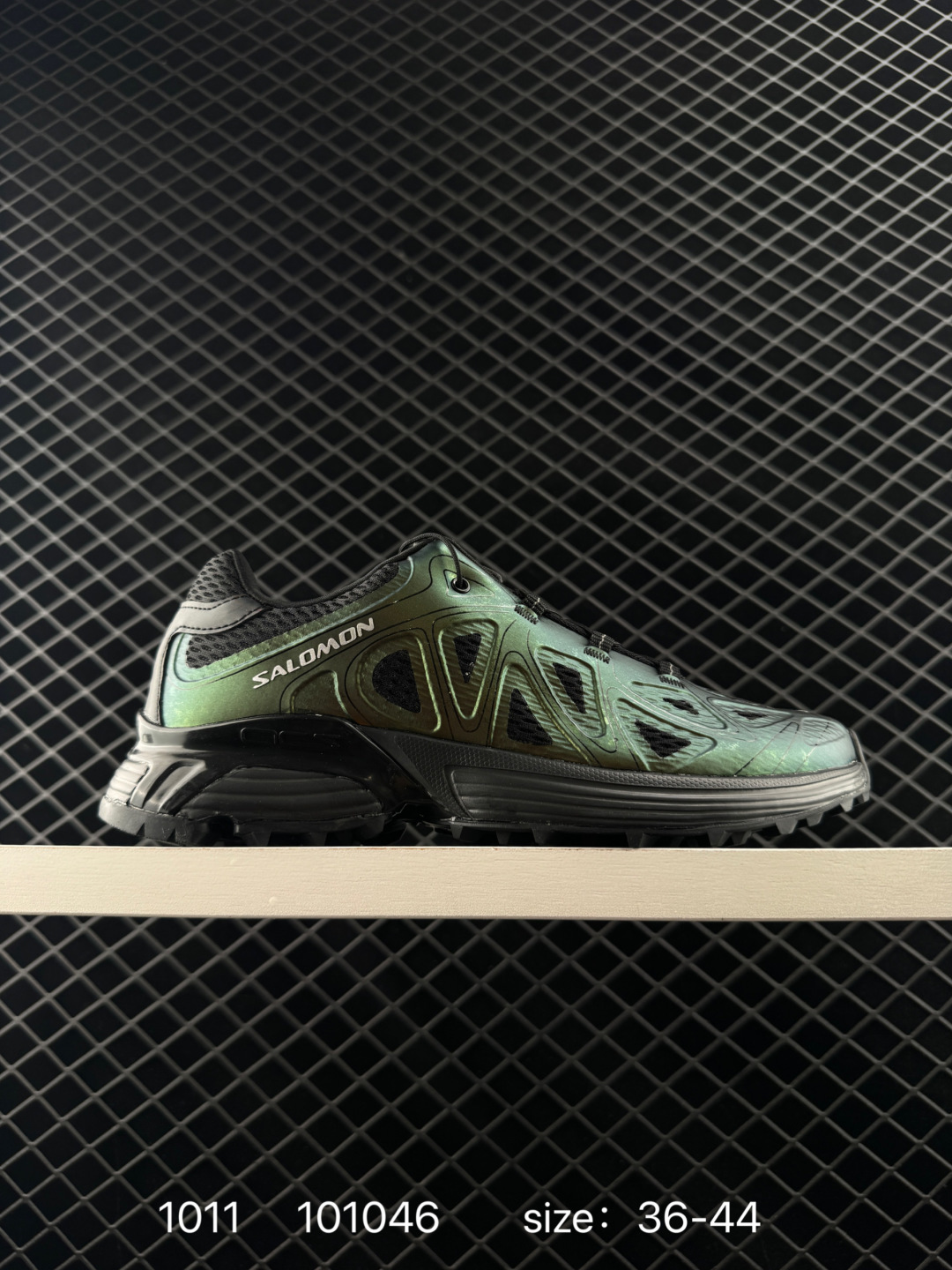 Salomon XT Whisper Iridescent Green Black 36-44 Trail Shoe Trail Running Sneakers - Unisex BS-85966