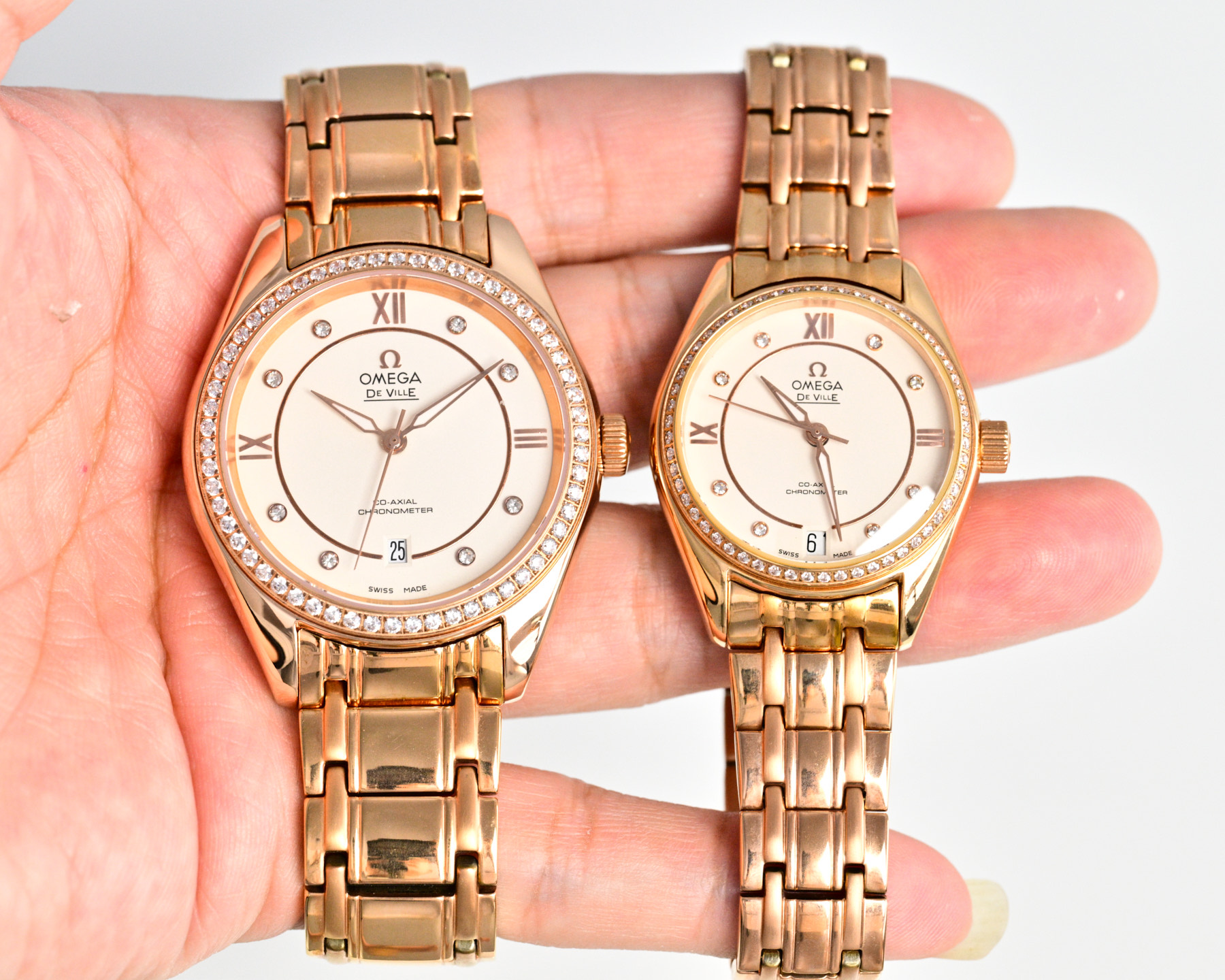 Omega Watches Omega Couple Watches 8215 39mm/10mm 31mm/10mm 316 L — Premium Replica