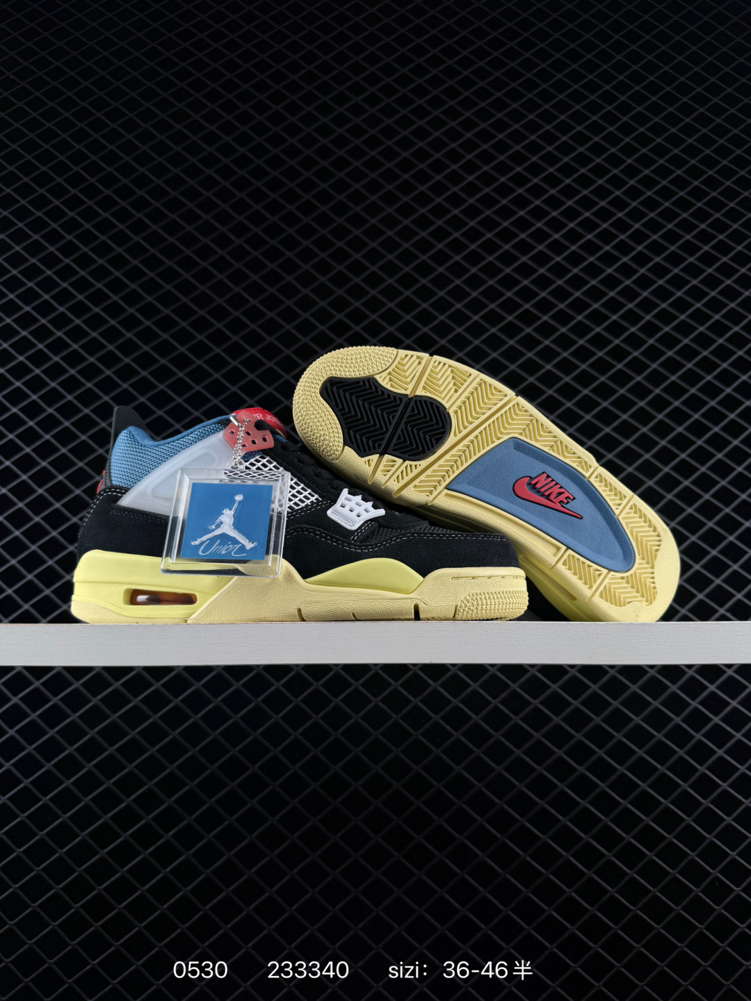 KAWS x Air Jordan 4 Retro "Kaws Black" AIR JORDAN 4 aj4 4 — 1:1 Replica For Sale