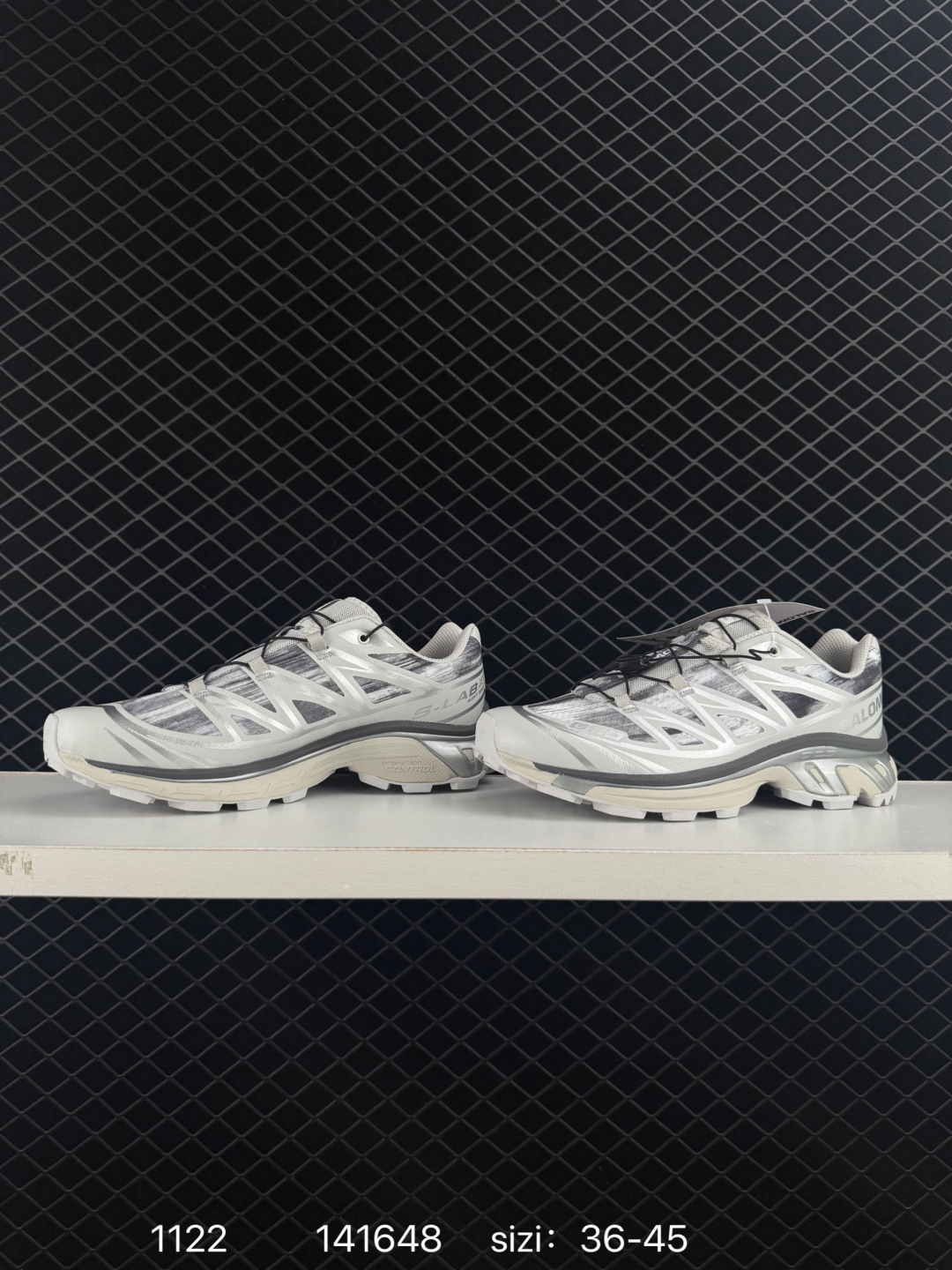 Salomon XT-6 SENSIFIT Silver White Grey Cream EU 36-45 Trail Shoe Trail Running Sneakers - Unisex BS-85920