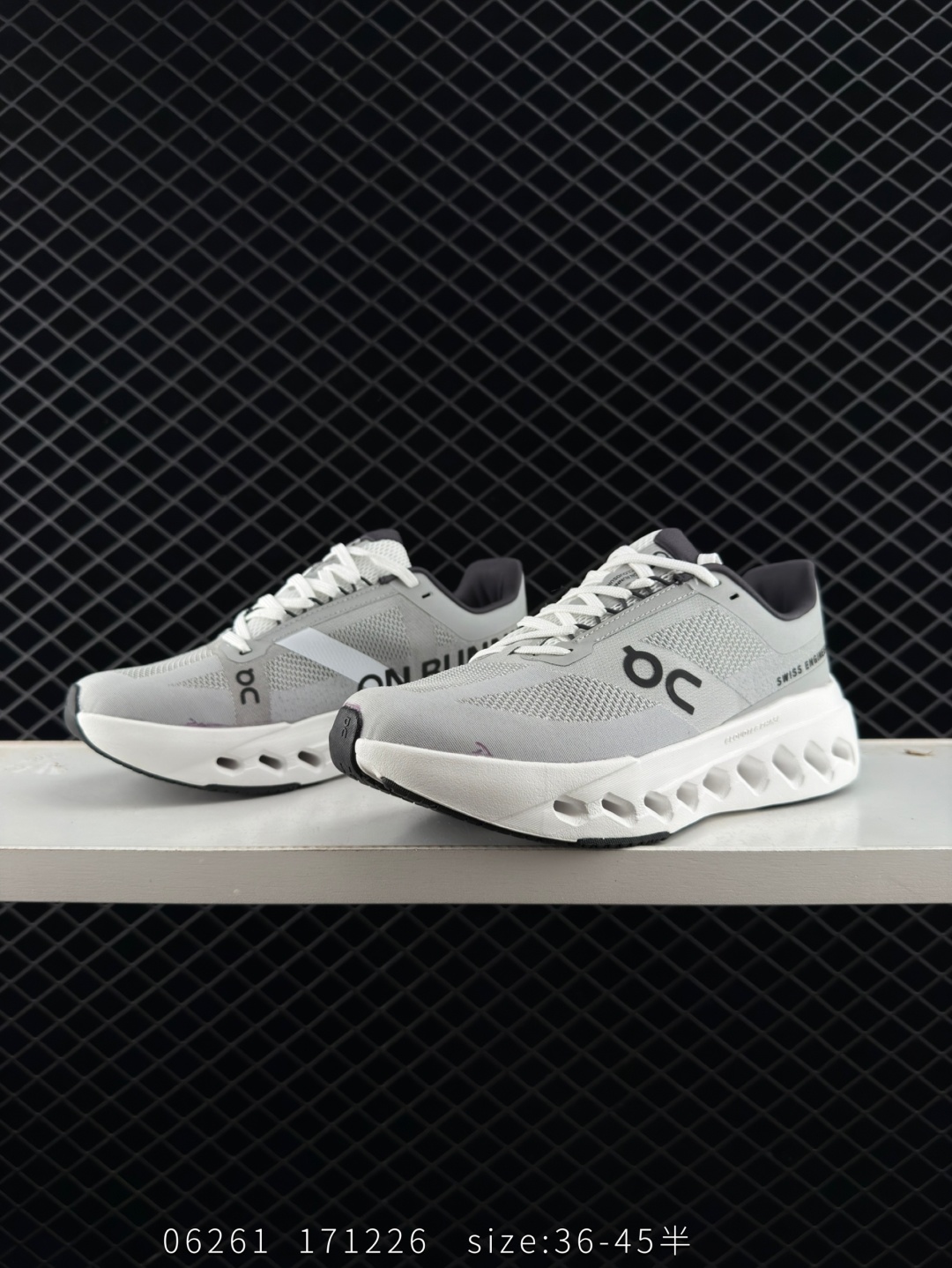 On Cloudsurfer 2 Grey White Black EU 36-45 Running Shoe Running Sneakers - Unisex BS-85545