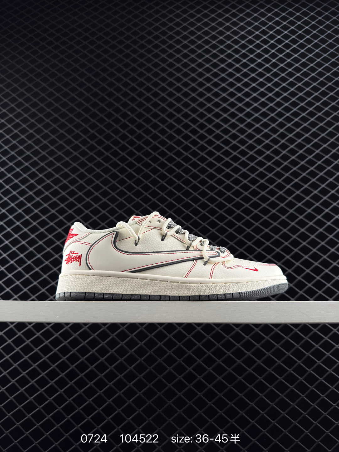 Supreme x Travis Scott x Air Jordan 1 Low Sup x AIR JORDAN AJ1 1 aj1 1 — 1:1 Replica