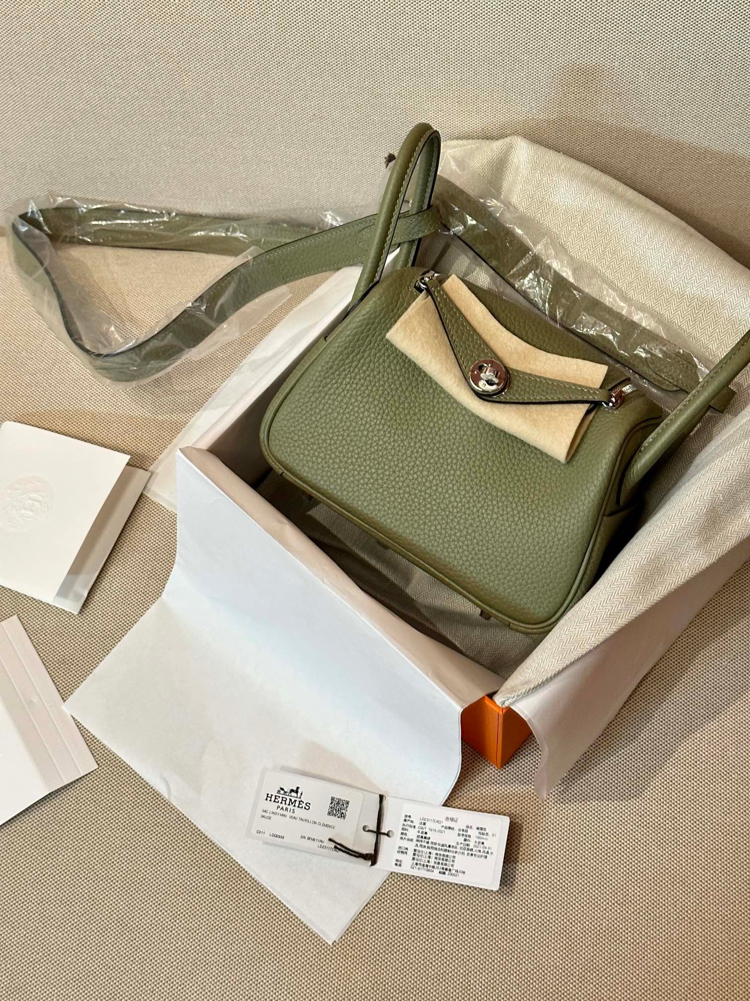 Hermes bag Lindy mini TC