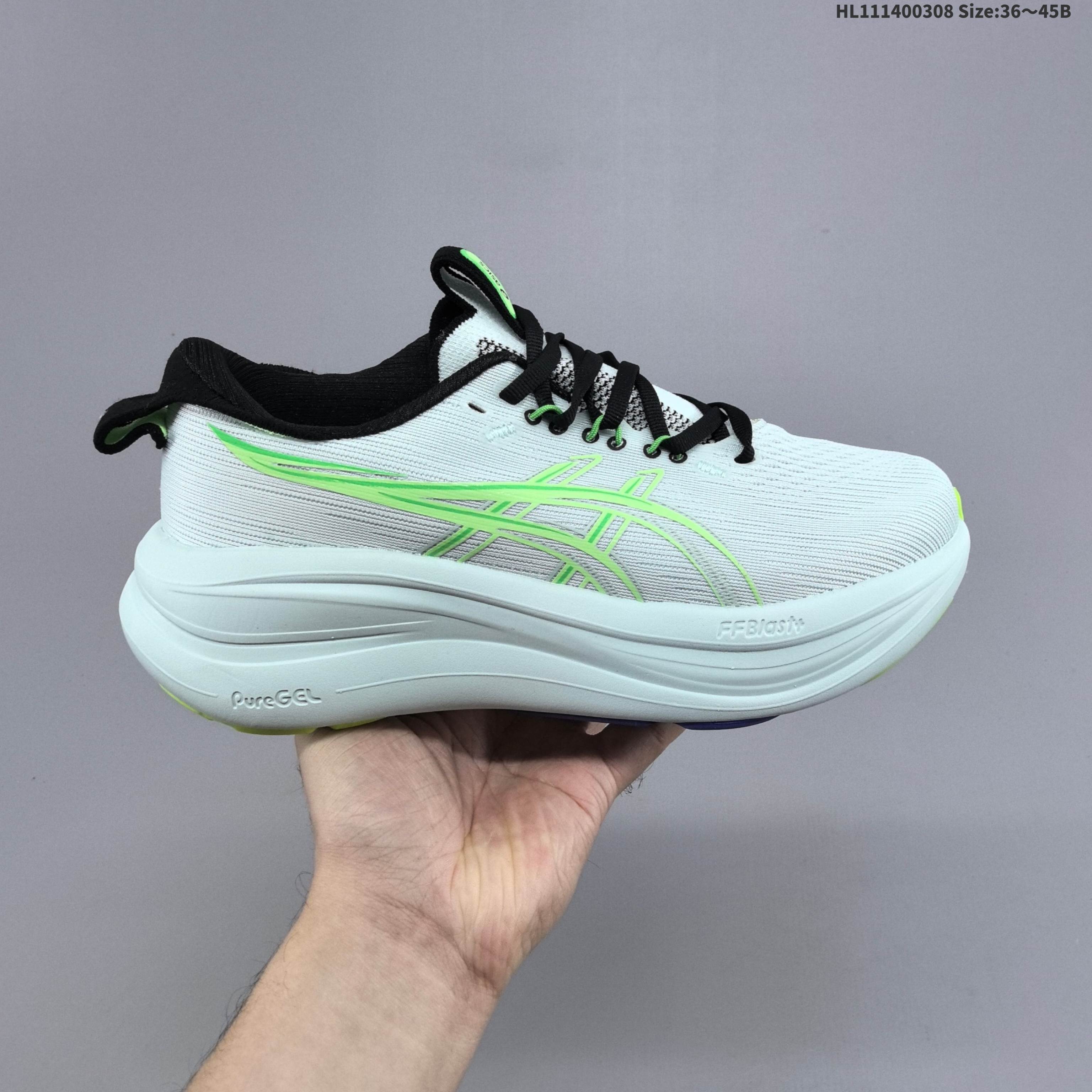 ASICS Gel Nimbus 28 Mint Green Black Lime EU 36 45 Running Shoe EU 36-45 Running Sneakers Unisex BS-69010