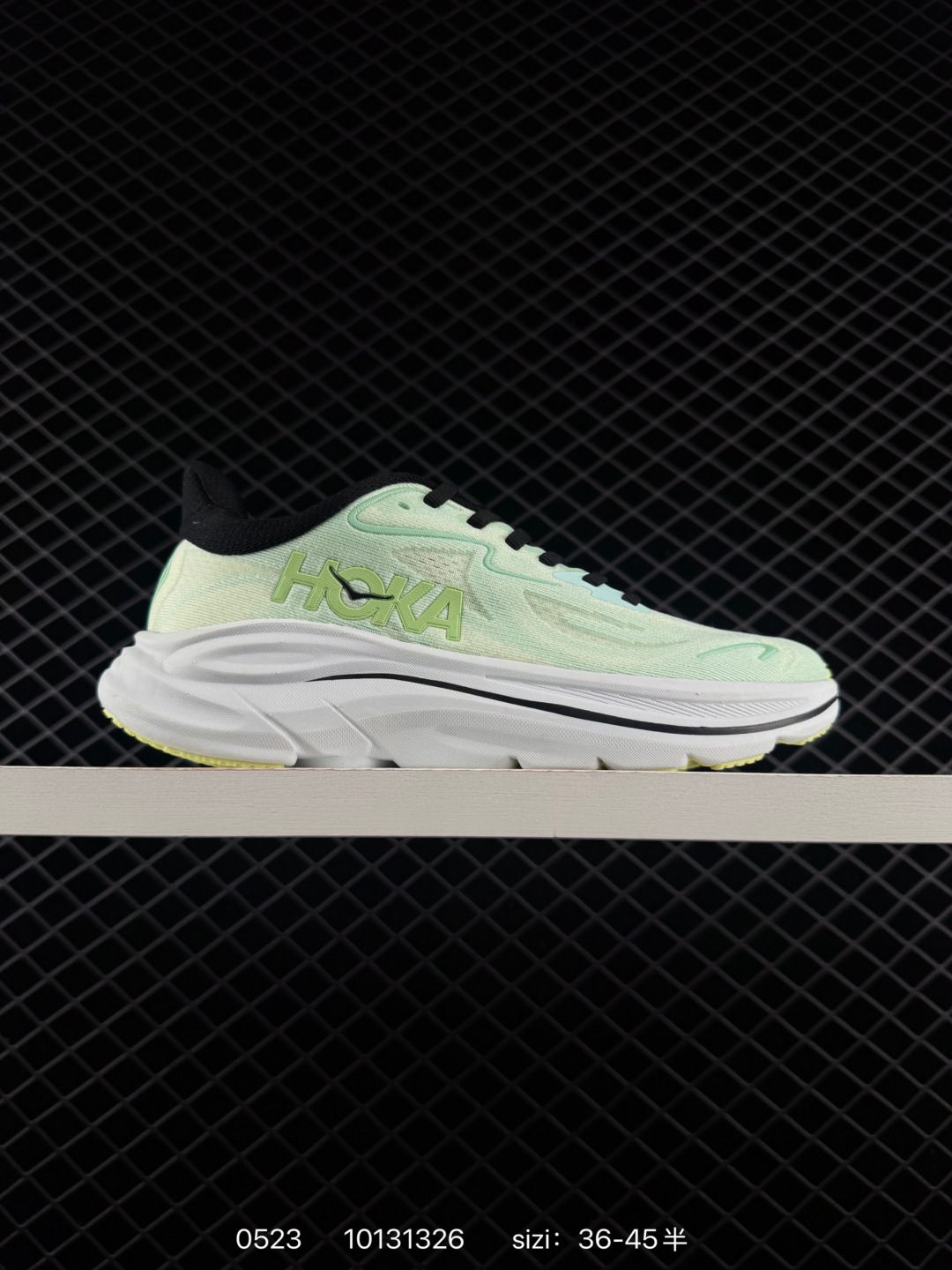 HOKA ONE ONE Clifton 9 Light Mint Green White Black Pale Yellow EU 36-45 Running Shoe Running Sneakers - Unisex BS-86225
