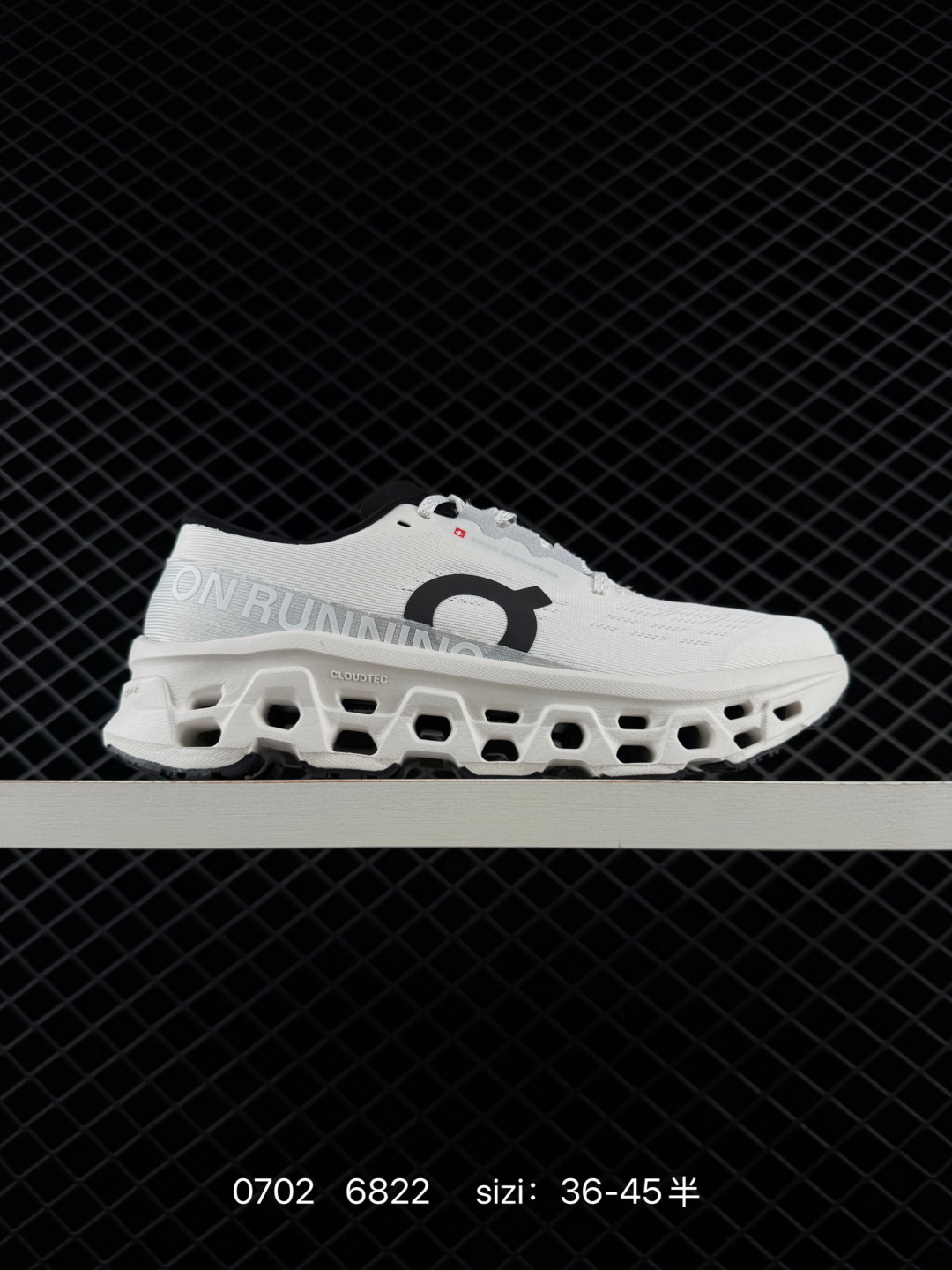 On Cloudmonster White Black EU 36-45 Running Shoe Running Sneakers Unisex BS-85089