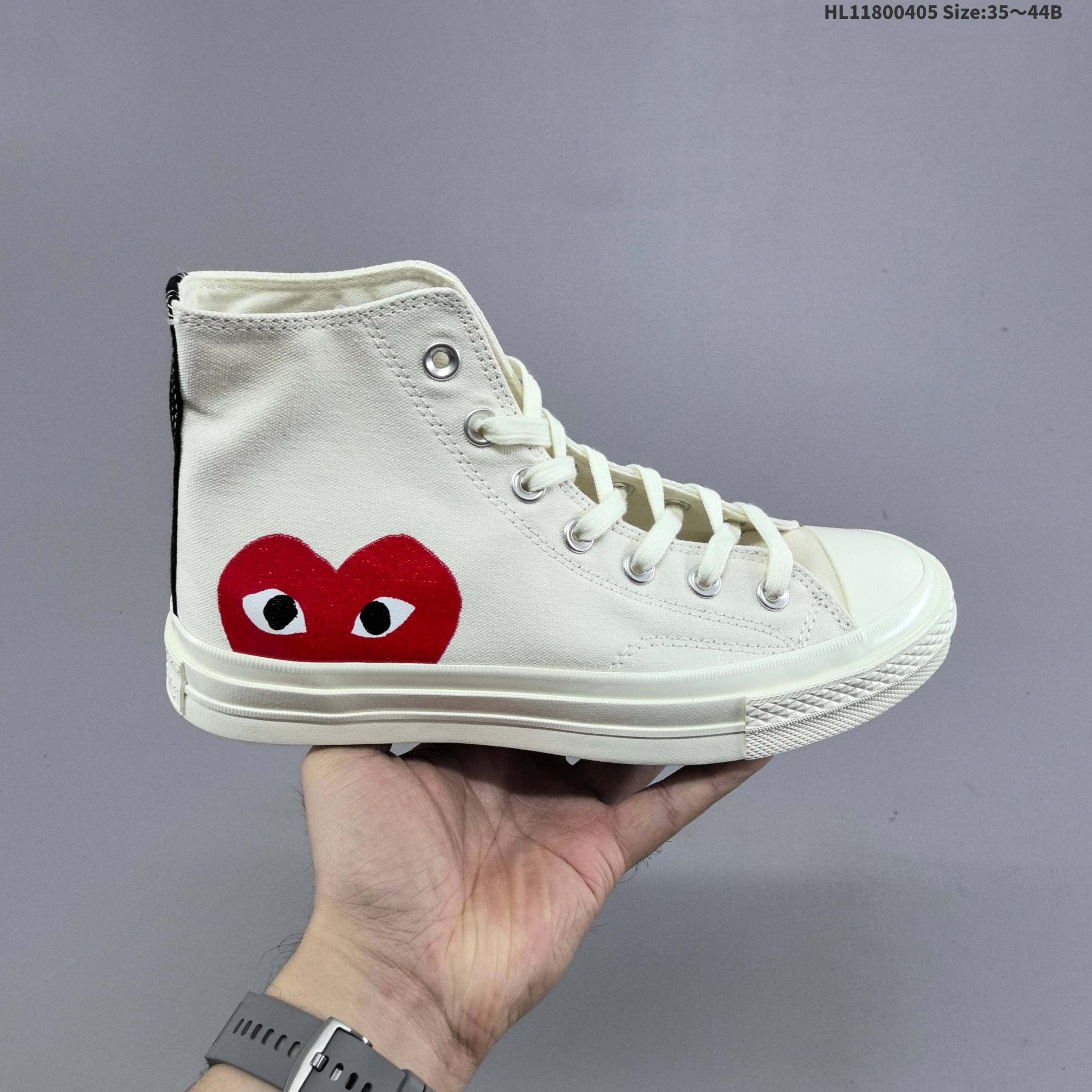 CONVERSE CHUCK 70 CDG Play × Converse Chuck 1970 S:150205 C:35.5 — 1:1 Replica