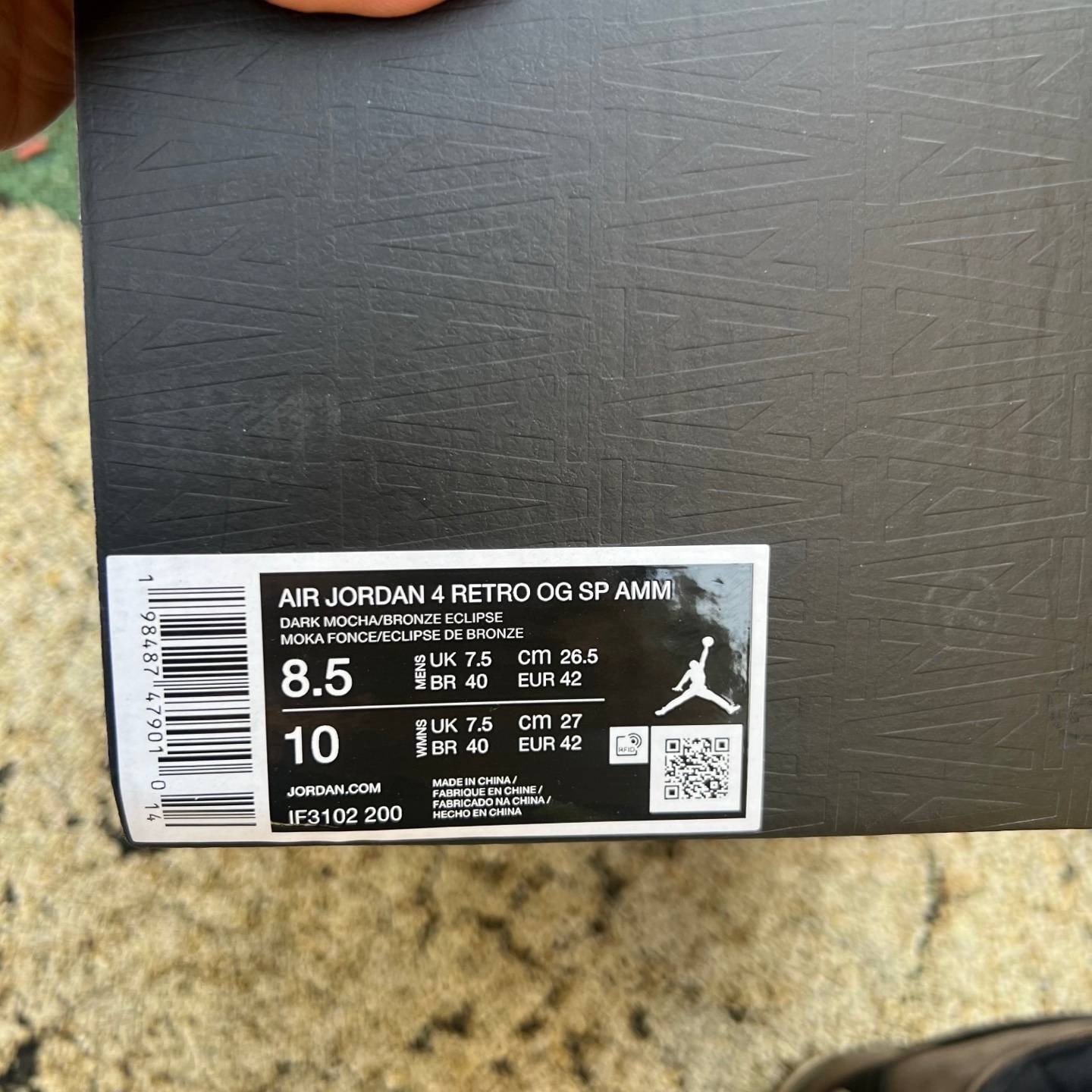 s aj4amm A Ma Maniére x Air Jordan 4“Dark Mocha” IF3102-200 36-48.5 — 1:1 Replica