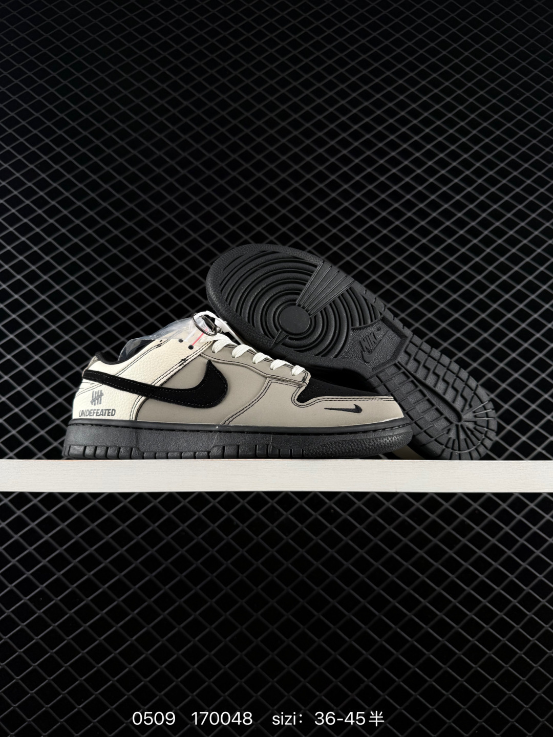 Nike SB Dunk Low Undefeated Black Off White Grey EU 36-45 Skate Unisex BS-71582