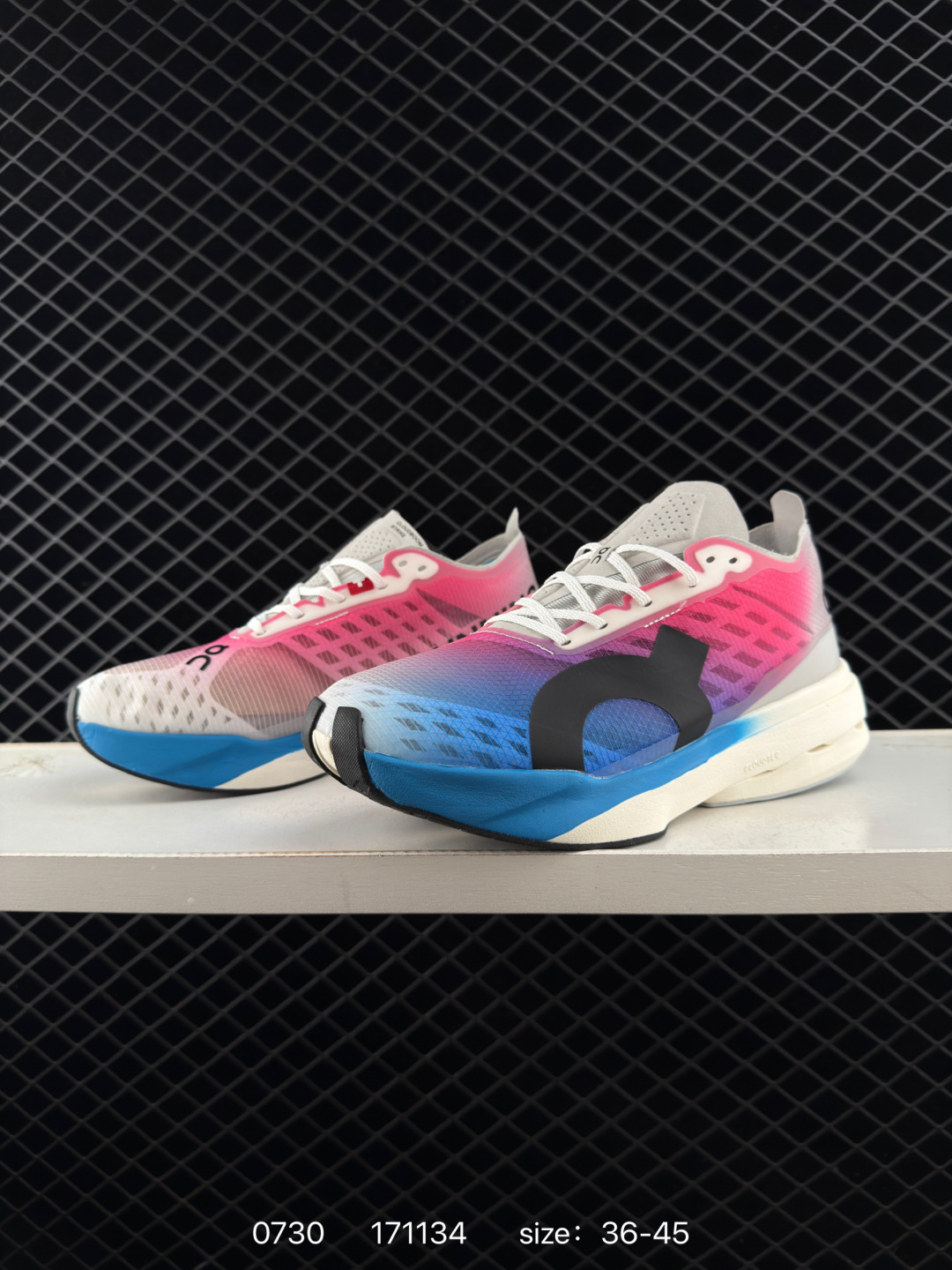 On Running Cloudboom Strike Limelight Blue Pink White Black EU 36-45 Running Shoe Running Sneakers - Unisex BS-85516