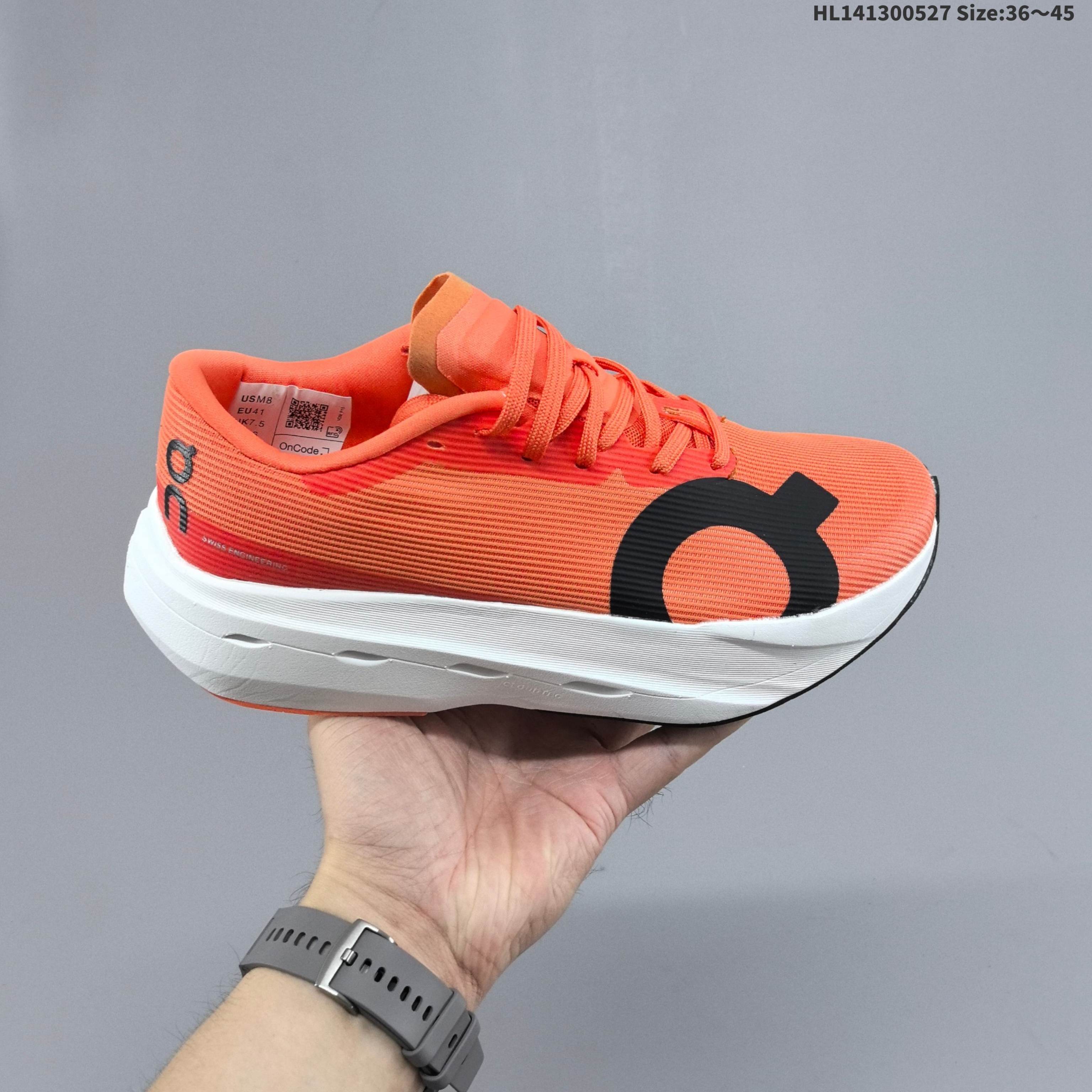 On Cloudboom Volt 3 MF30980462 Orange Black White EU 36-45 Running Shoe Running Sneakers Unisex BS-69511