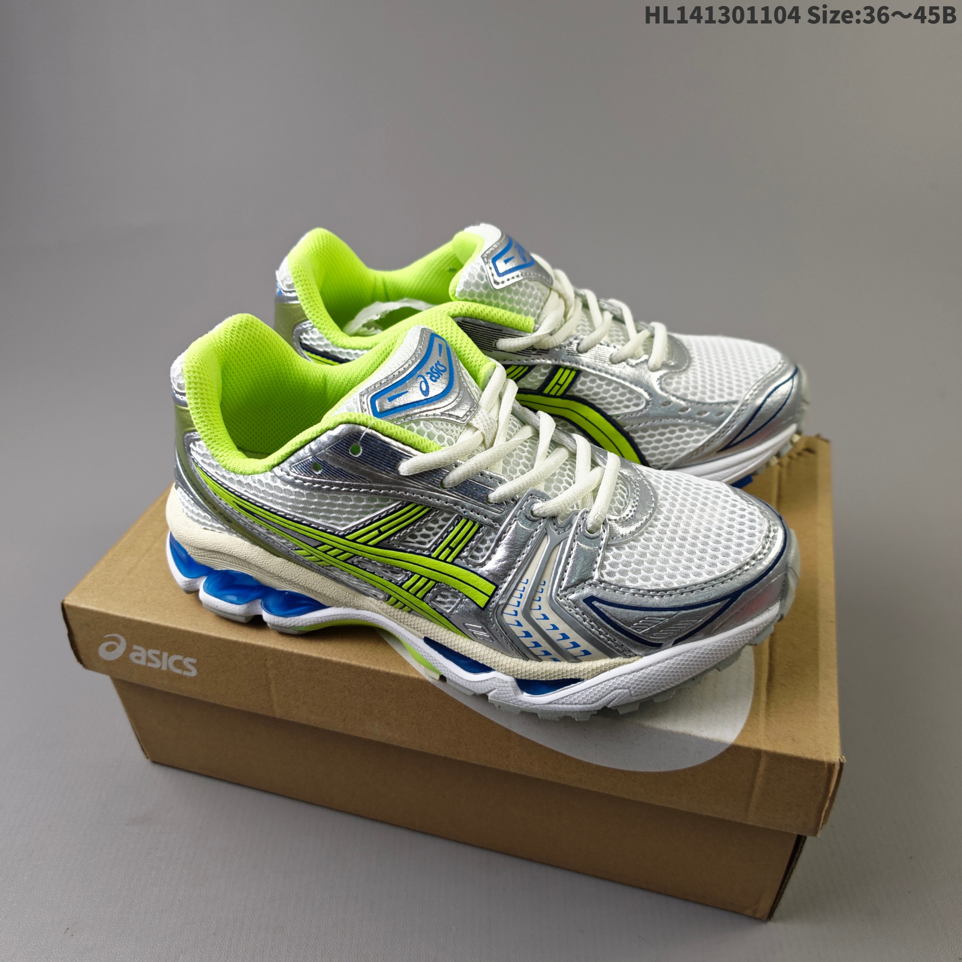 ASICS GEL-KAYANO 14 Silver White Red Black EU 36-45 Running Shoe Running Sneakers - Unisex BS-69328