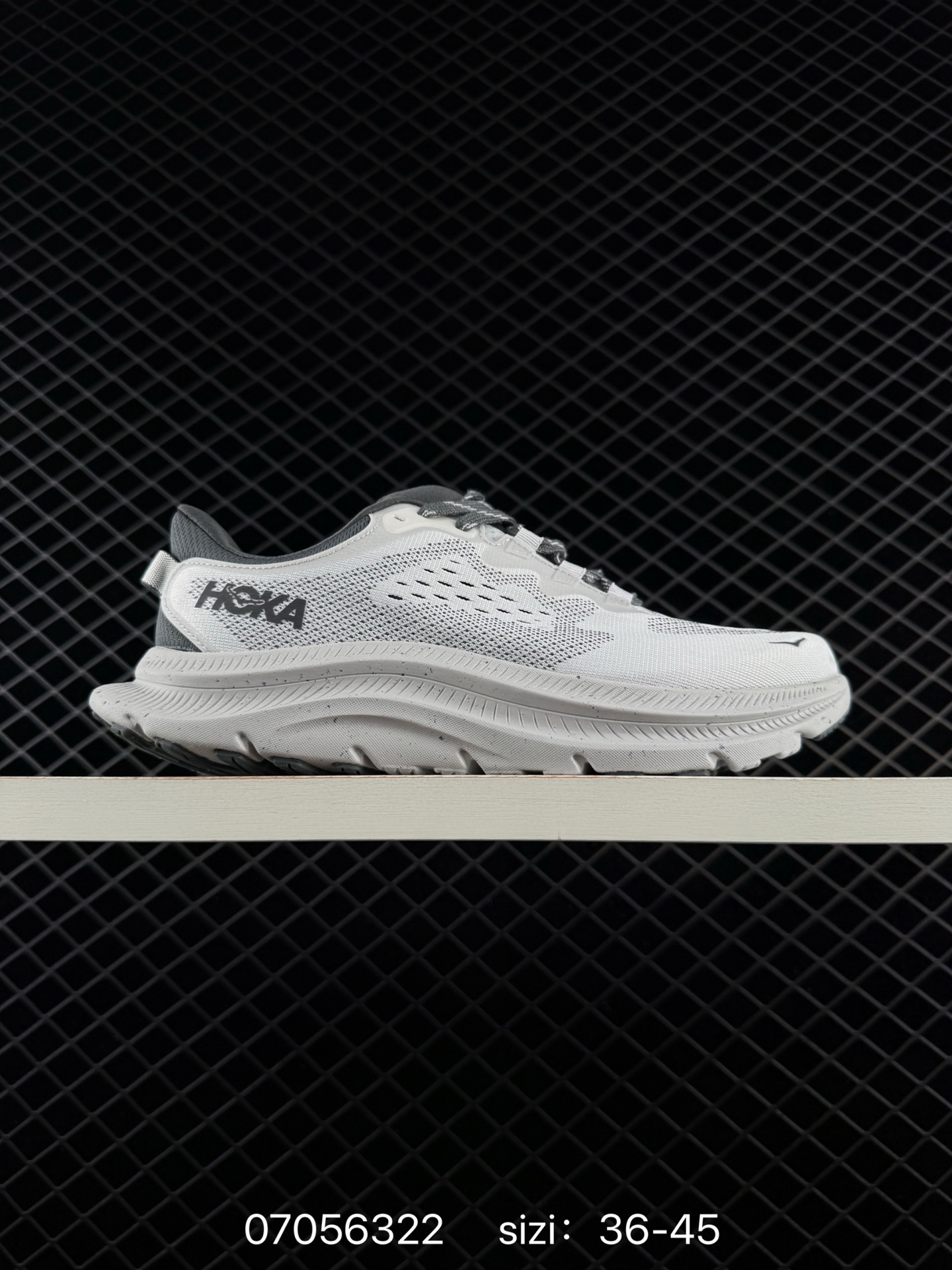 HOKA ONE ONE Kawana White Grey Dark Grey EU 36-45 Running Shoe Running Sneakers - Unisex BS-86169