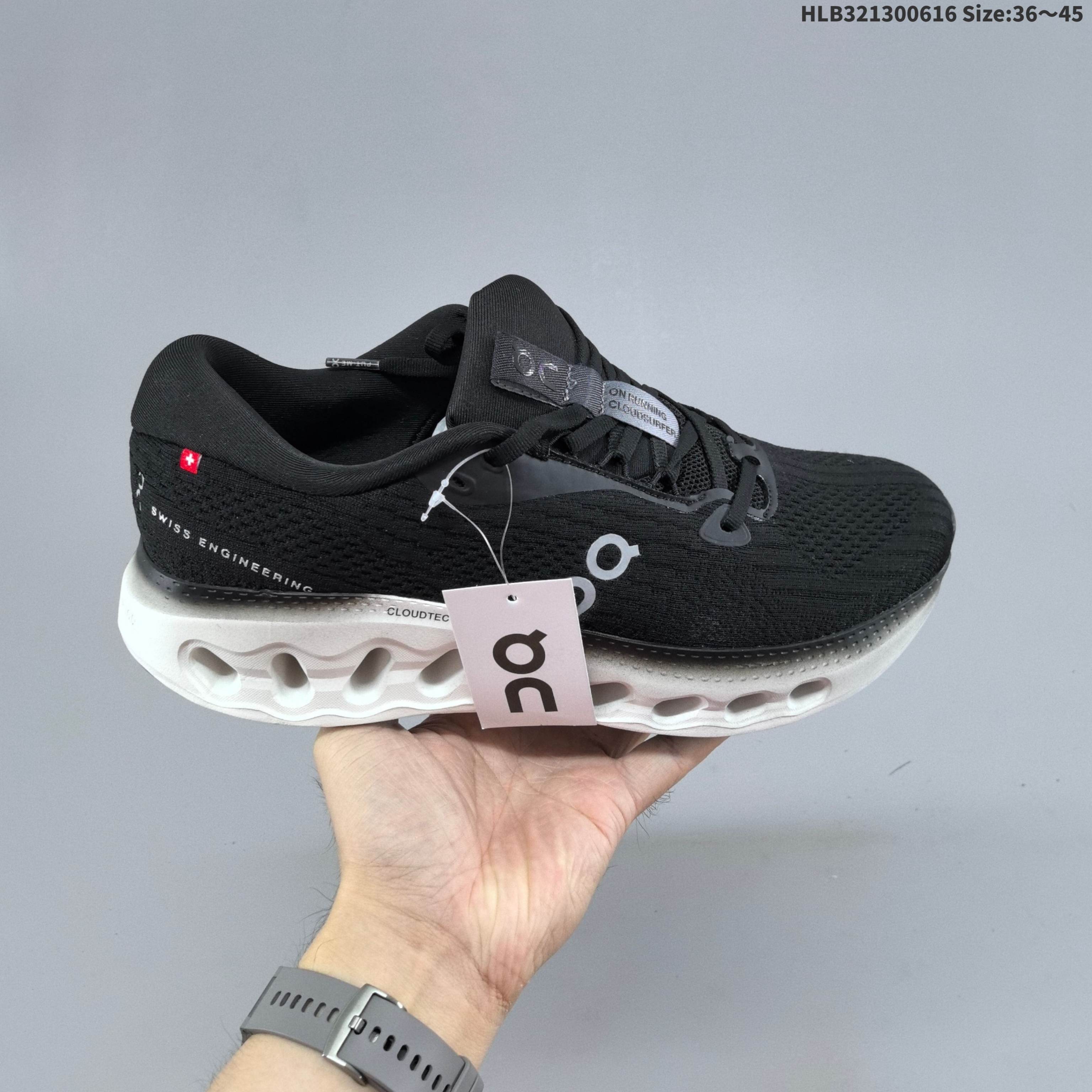 On Running Cloudsurfer Black White EU 36-45 Running Shoe Running Sneakers Unisex BS-69489