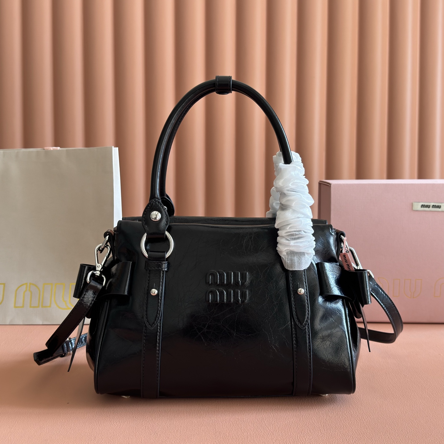 Miu väska 5 BA327 Miu 26 SS RIBBON miu +