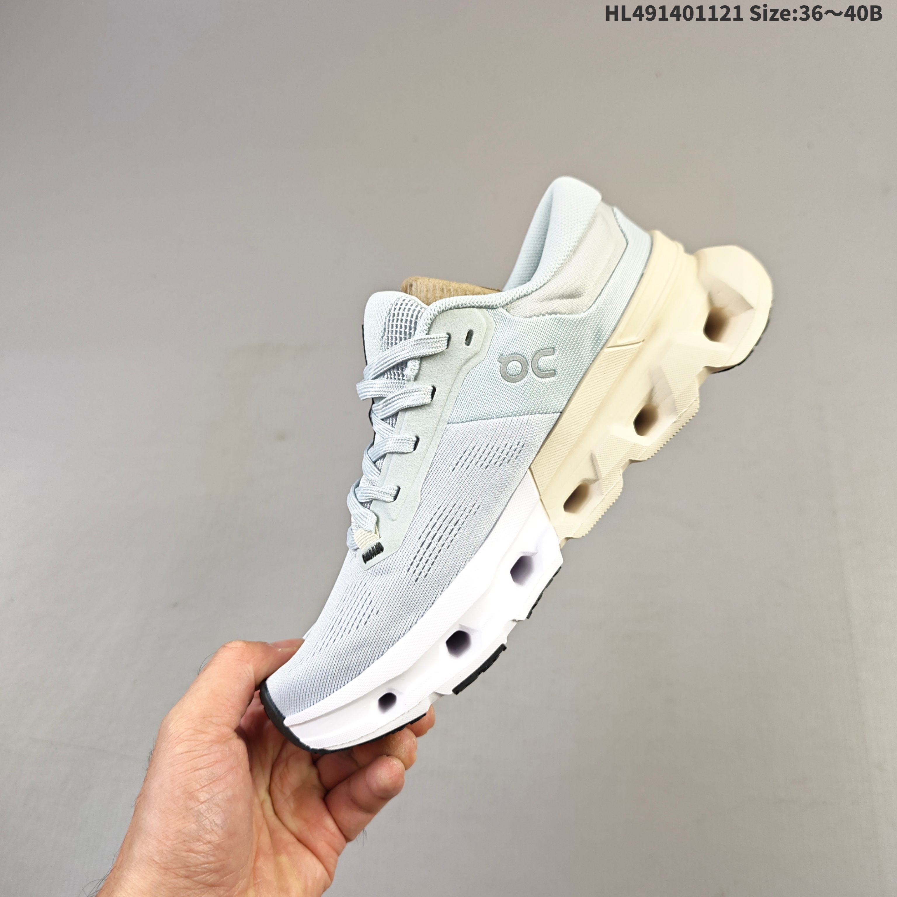 On Cloudflyer 5 Pale Blue White Cream Black EU 36-40 Running Shoe Running Sneakers - Unisex BS-69792