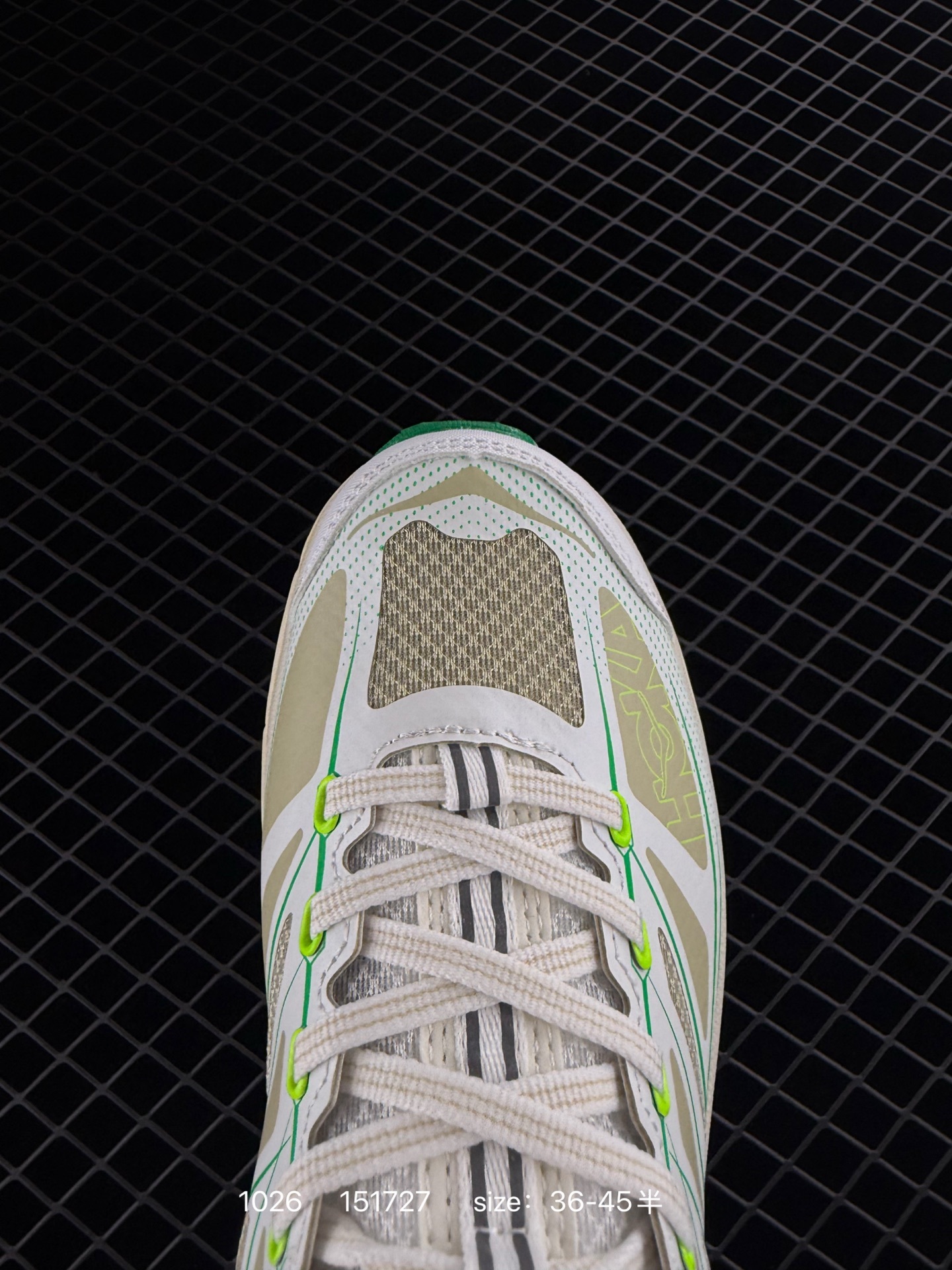 HOKA ONE ONE TOR SUMMIT 36 White Beige Neon Green EU 36-45 Running Shoe Running Sneakers - Unisex BS-86408