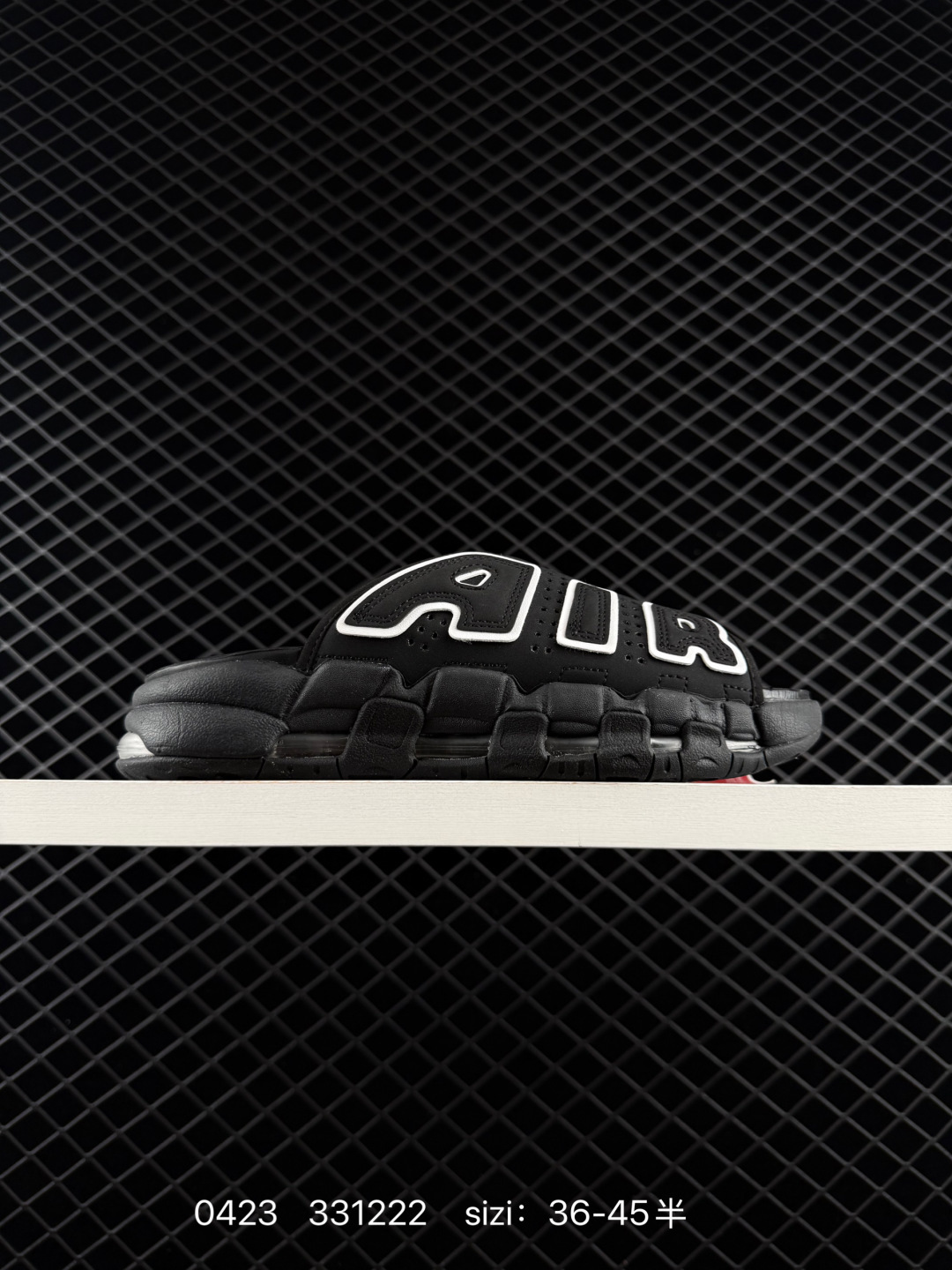 Nike Air More Uptempo Slide Multiple Colorways Black White Black White Black White Red EU 36-45 With Half Sizes Casual Unisex BS-71915
