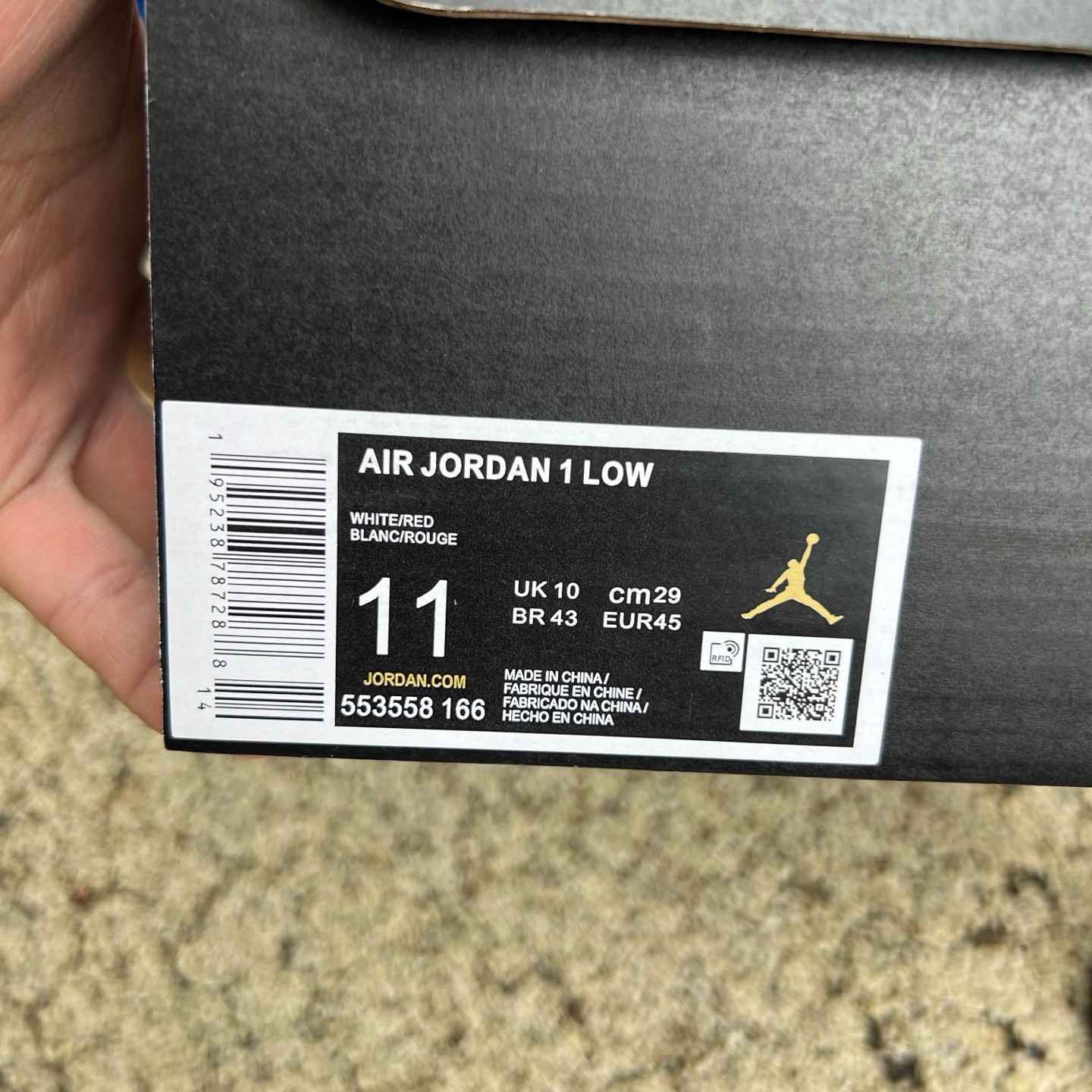 AIR JORDAN 1 Baixo:553558-166