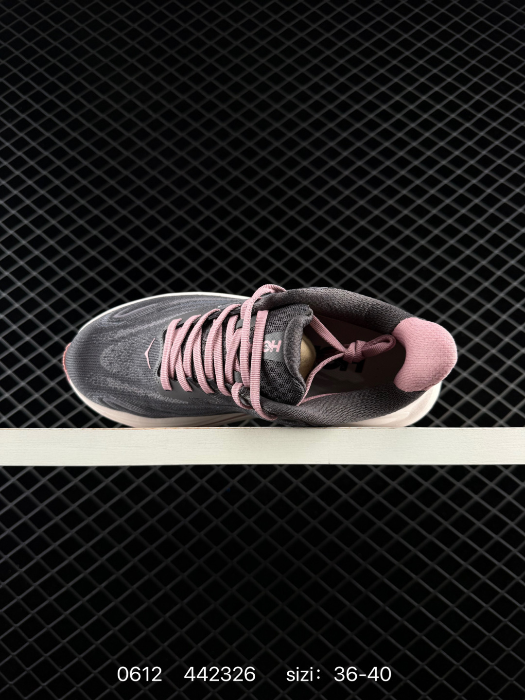 HOKA ONE ONE Clifton 9 Dark Grey Pink White EU 36-40 Running Shoe Running Sneakers - Unisex BS-86203