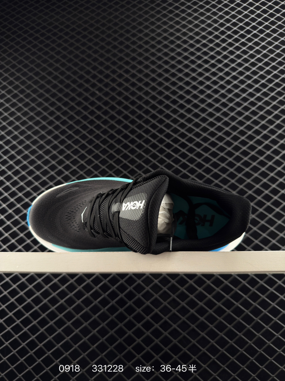 HOKA ONE ONE Bondi 8 Black Turquoise White Blue EU 36-45 Running Shoe Running Sneakers - Unisex BS-86443